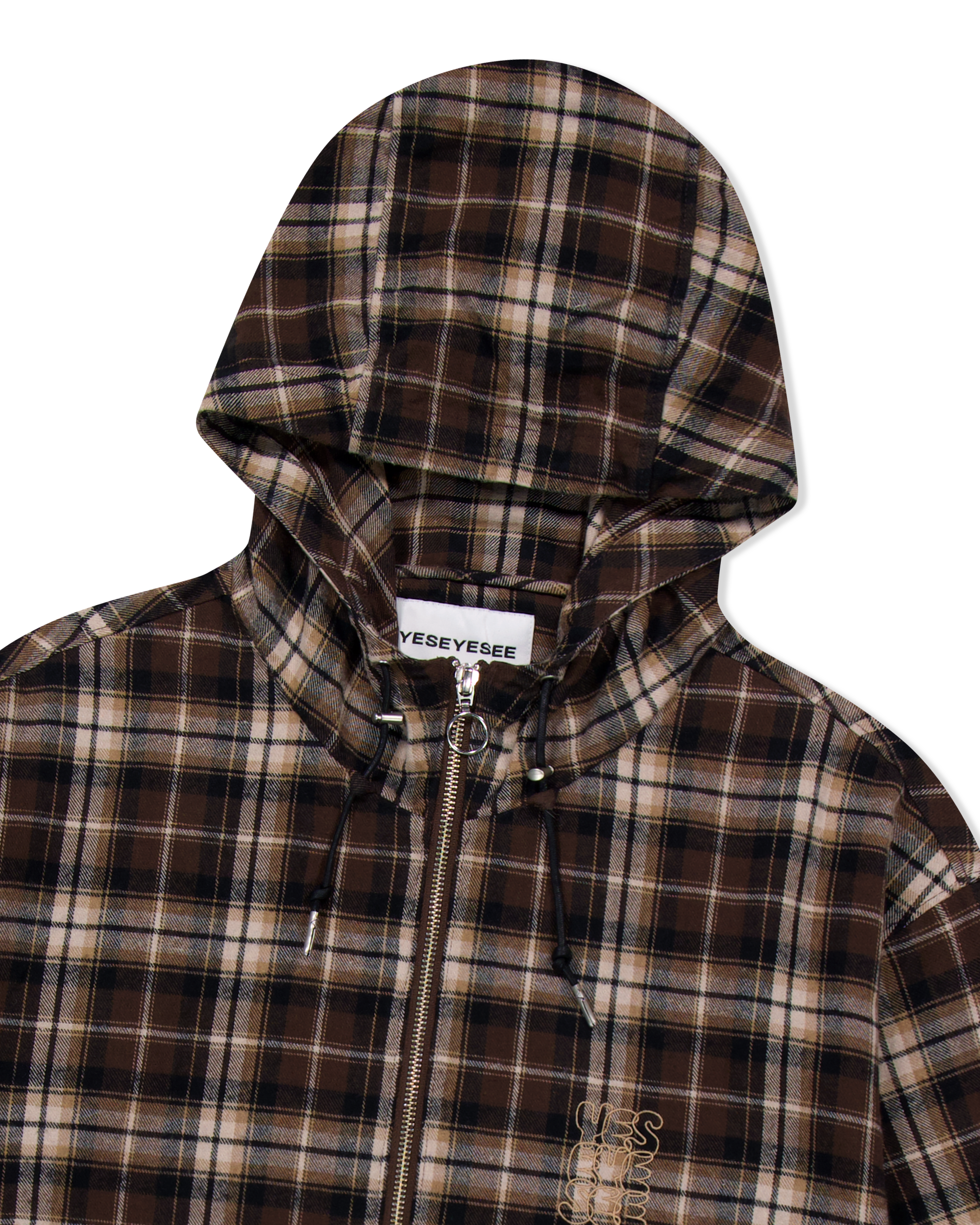 yeseyesee - Plaid Wing Jacket (Brown) product image 5 | TRAB K-Fashion Australia