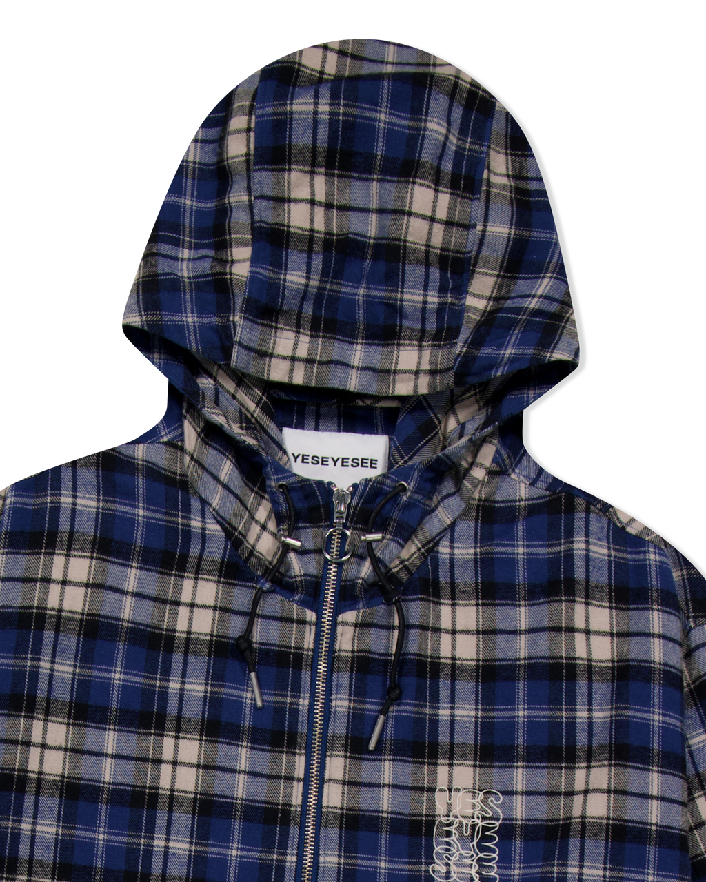 yeseyesee - Plaid Wing Jacket (Blue) product image 5 | TRAB K-Fashion Australia