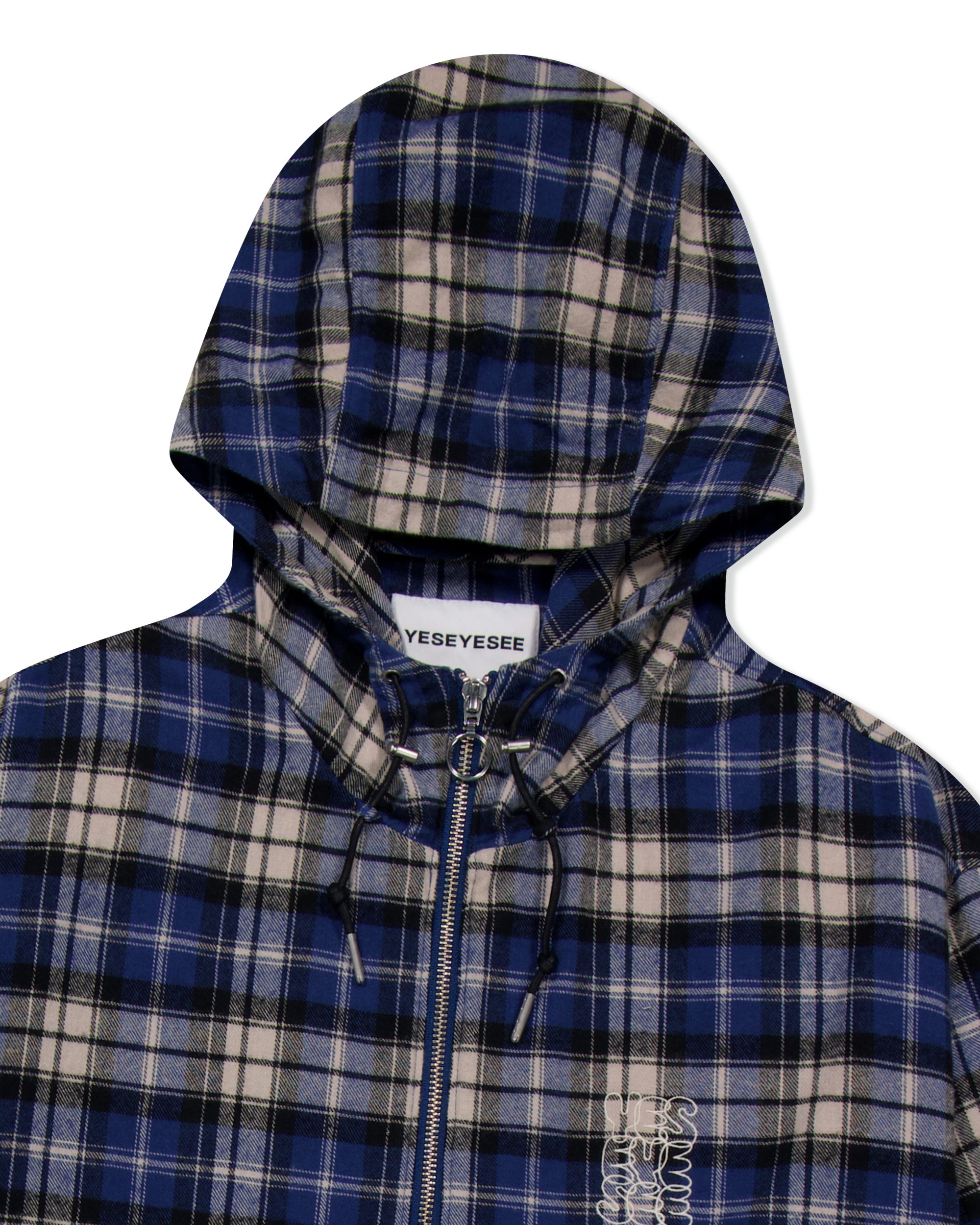 yeseyesee - Plaid Wing Jacket (Blue) product image 5 | TRAB K-Fashion Australia