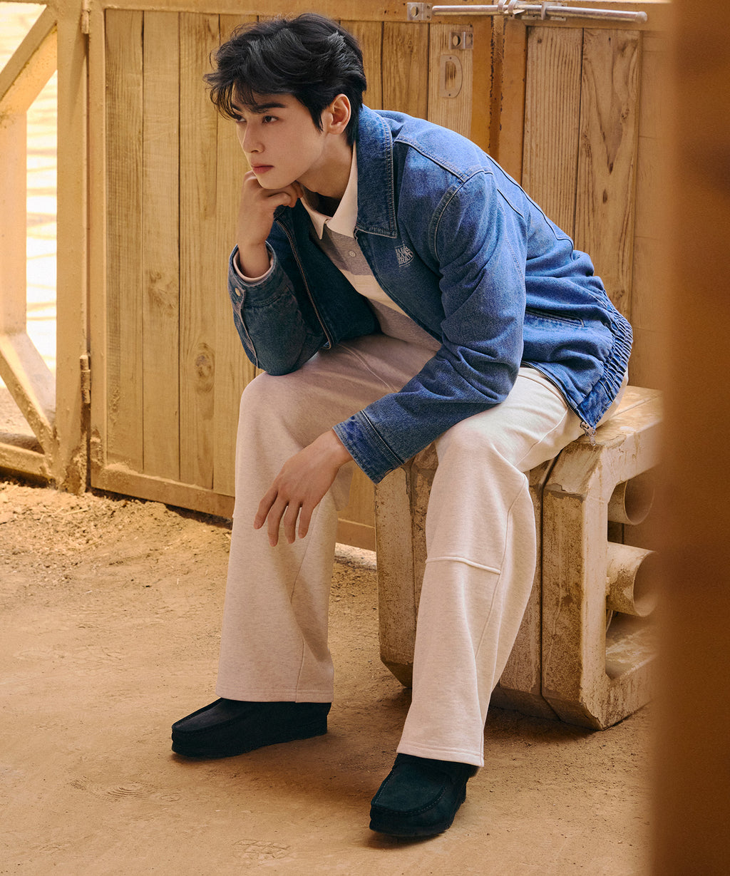 Marithe & Francois Girbaud - Classic Logo Sweat Pants (Oatmeal) product image 5 | TRAB K-Fashion Australia