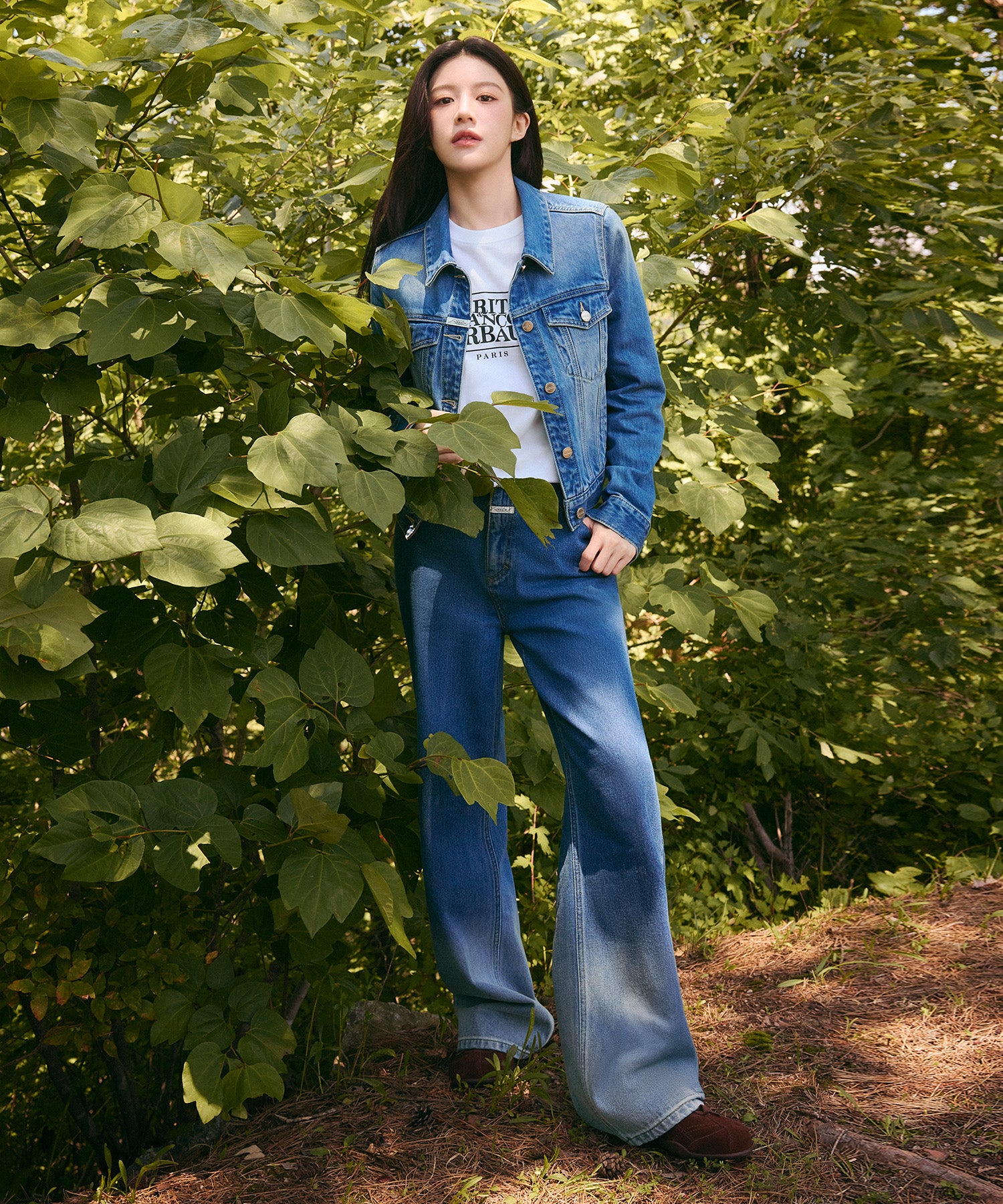 Marithe & Francois Girbaud - Gradation Denim Pants (Blue) product image 2 | TRAB K-Fashion Australia