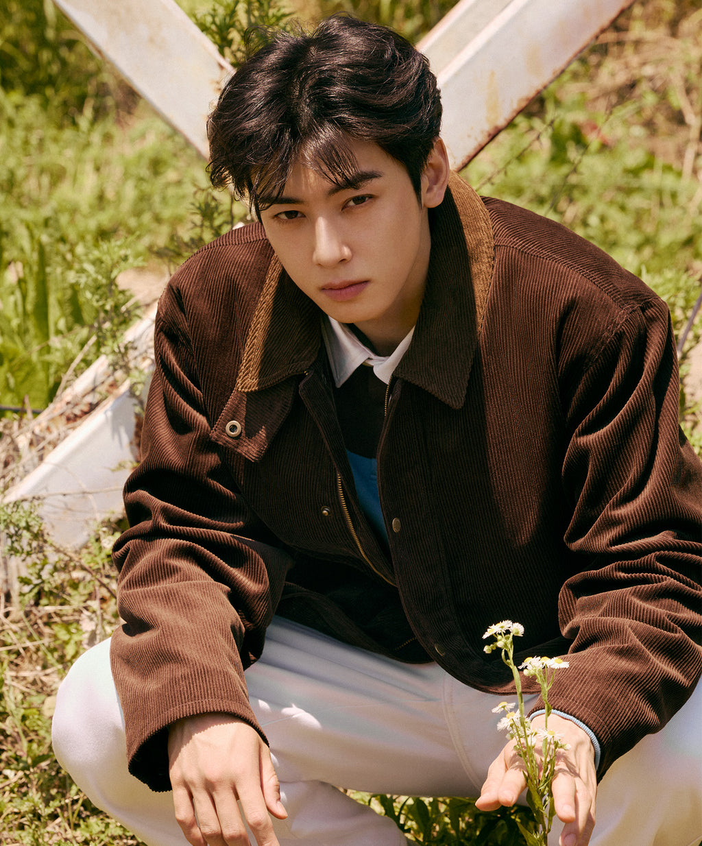 Marithe & Francois Girbaud - Corduroy Hunting Jacket (Brown) product image 2 | TRAB K-Fashion Australia