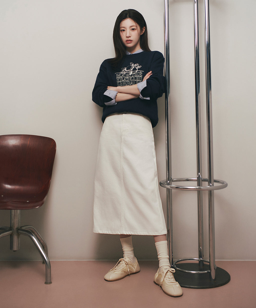 Marithe & Francois Girbaud - Lemon Classic Logo Sweatshirt (Navy) product image 2 | TRAB K-Fashion Australia