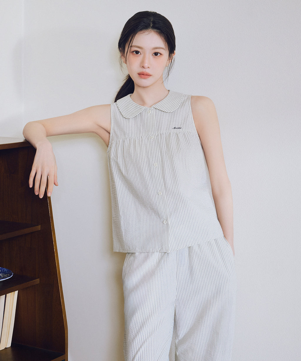 Marithe & Francois Girbaud - Marine Easy Pants (Stripe) product image 2 | TRAB K-Fashion Australia