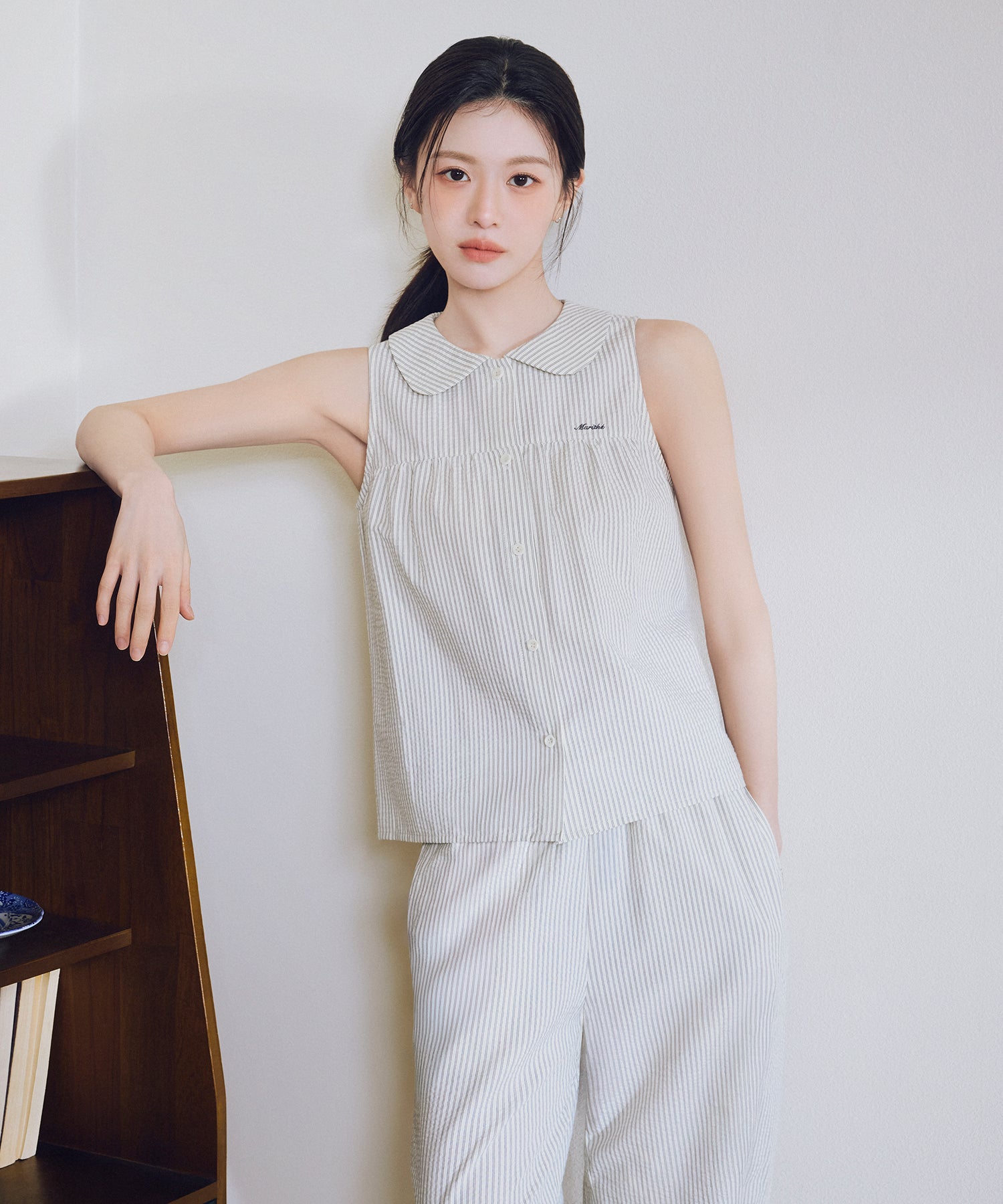 Marithe & Francois Girbaud - Marine Easy Pants (Stripe) product image 2 | TRAB K-Fashion Australia
