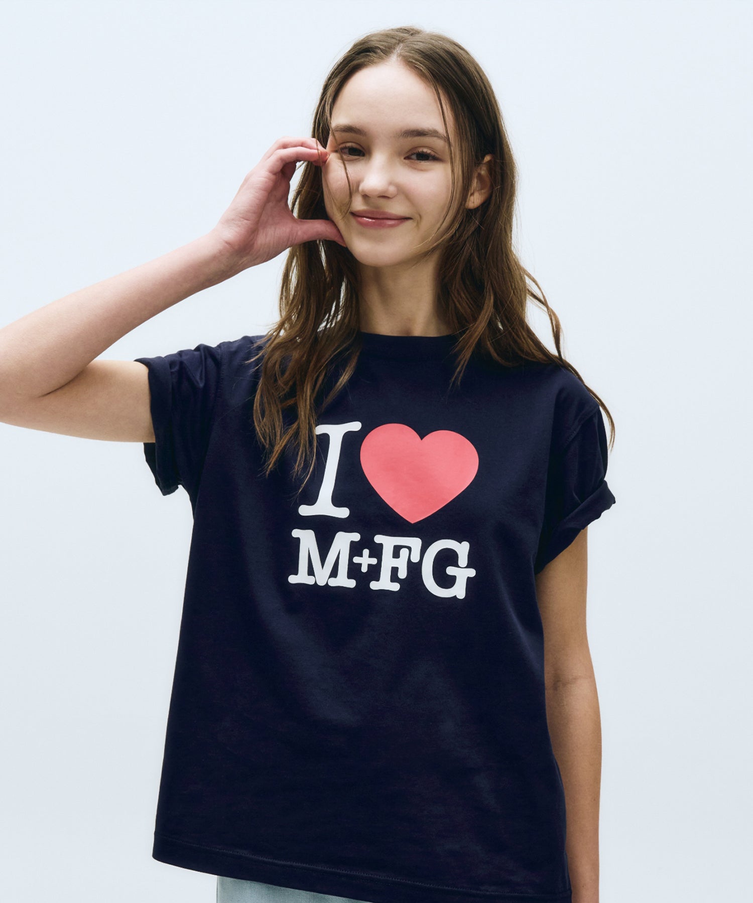 Marithe & Francois Girbaud - I Love Mfg Tee (Navy) product image 2 | TRAB K-Fashion Australia