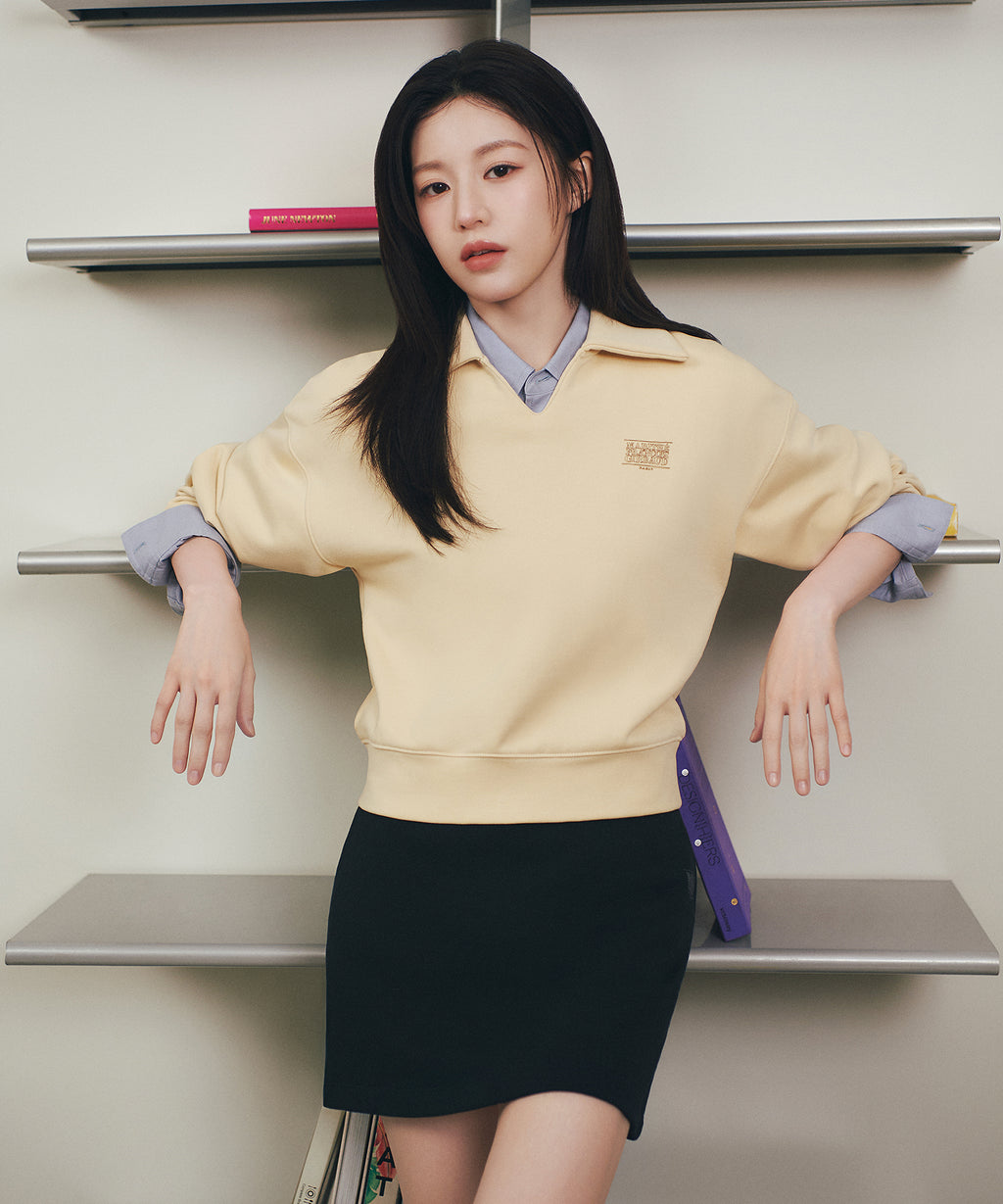 Marithe & Francois Girbaud - Vintage Classic Logo Sweat Mini Skirt (Black) product image 2 | TRAB K-Fashion Australia