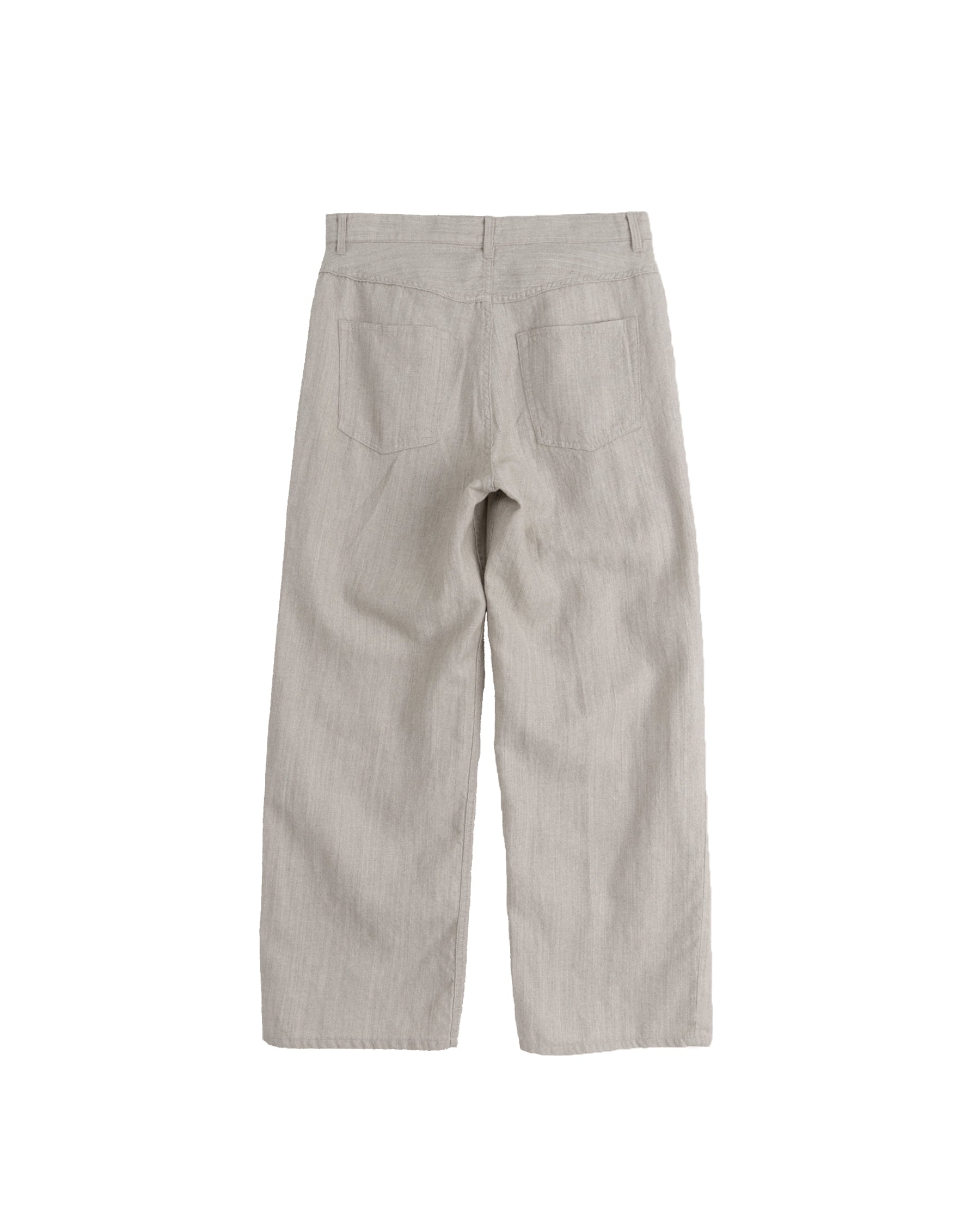 Brownyard - Boiled Wool Twill Pants (Stone) product image 7 | TRAB K-Fashion Australia