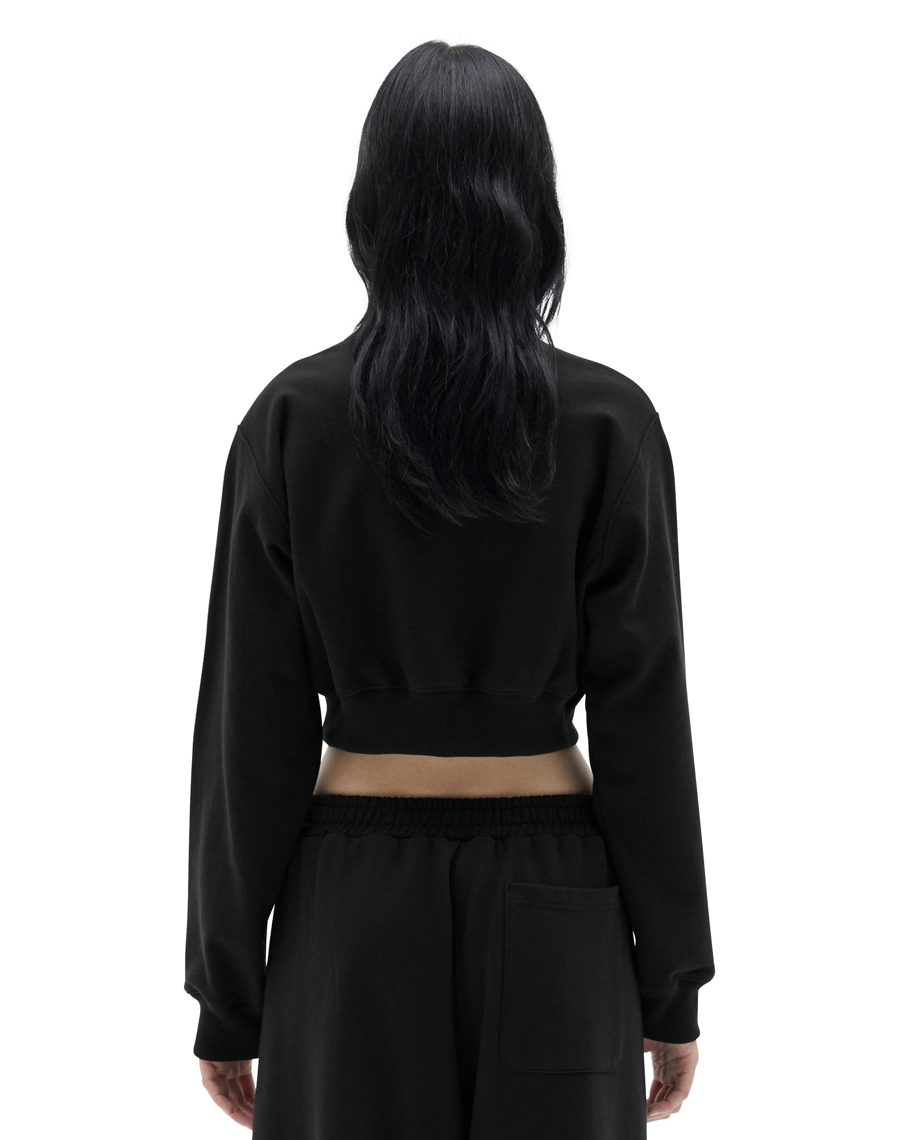 Brownyard - Crop Sweat Shirt (Black) product image 2 | TRAB K-Fashion Australia