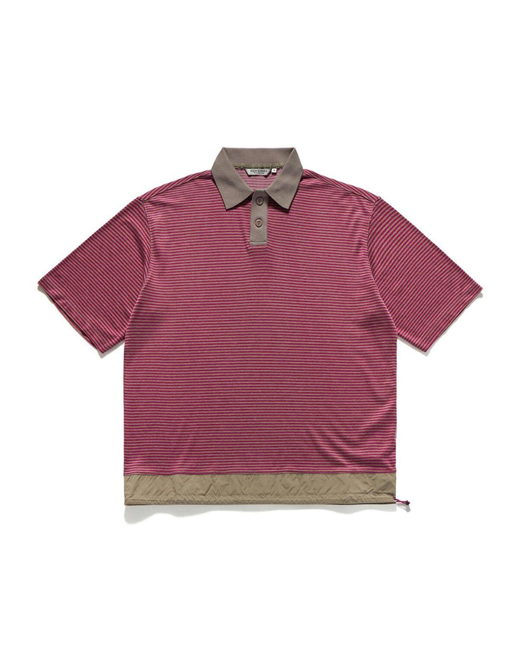 Eastlogue - Functional Relaxed Polo Shirt (Beige Stripe) product image 5 | TRAB K-Fashion Australia