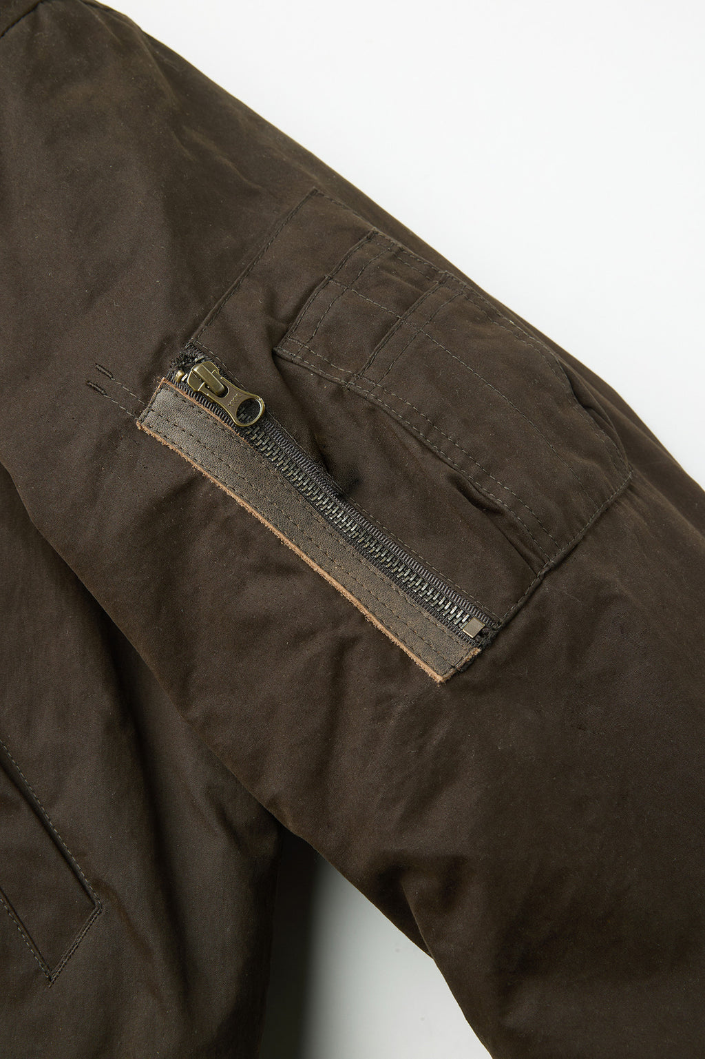Coor - B-15 Leather Tab Sherpa Bomber (Khaki Brown) product image 6 | TRAB K-Fashion Australia