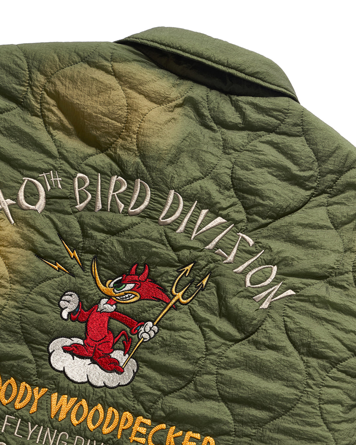 Eastlogue - Embroidered Mil Coach Jacket (Quilted Olive) product image 6 | TRAB K-Fashion Australia