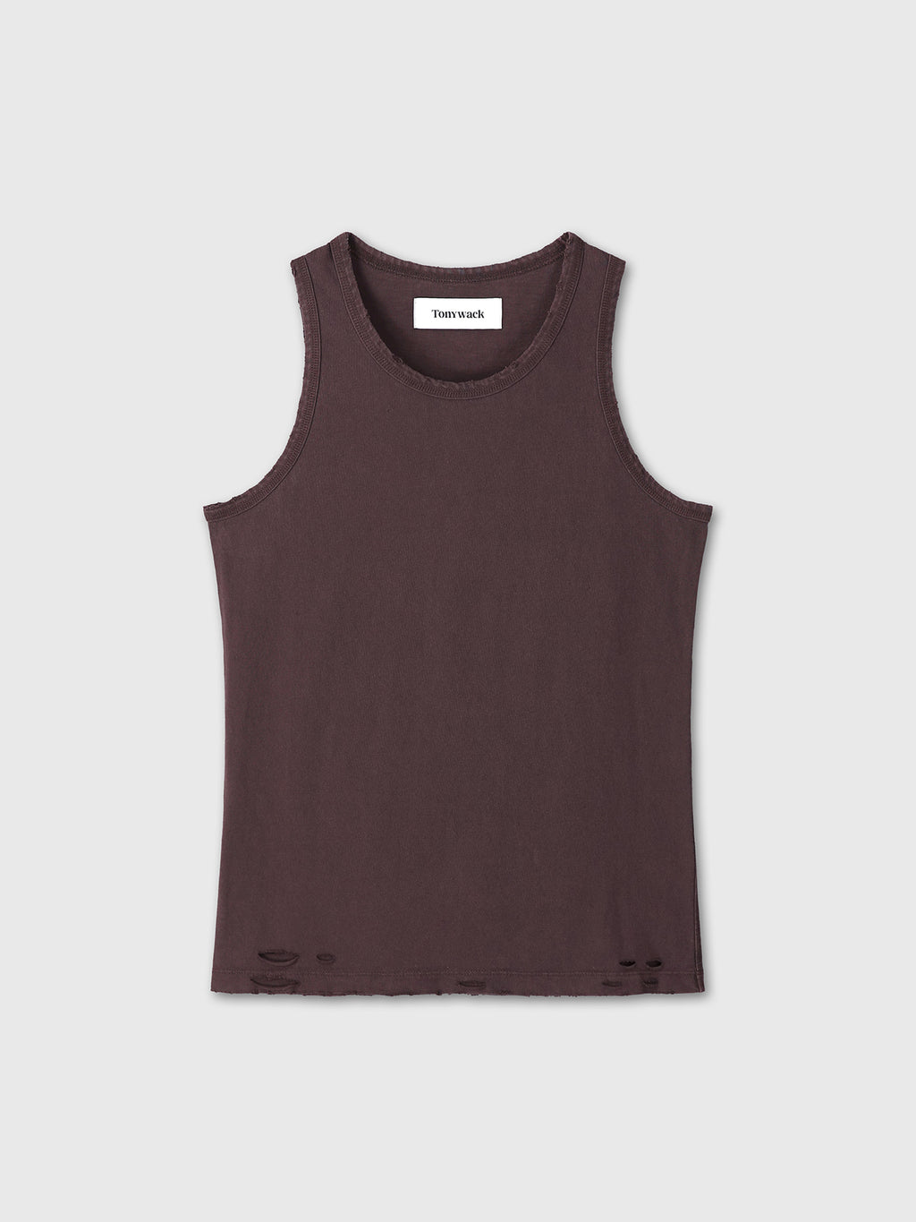 Tonywack - Hand-Distressed Regural Tank Top (Burnt Marron) product image 8 | TRAB K-Fashion Australia