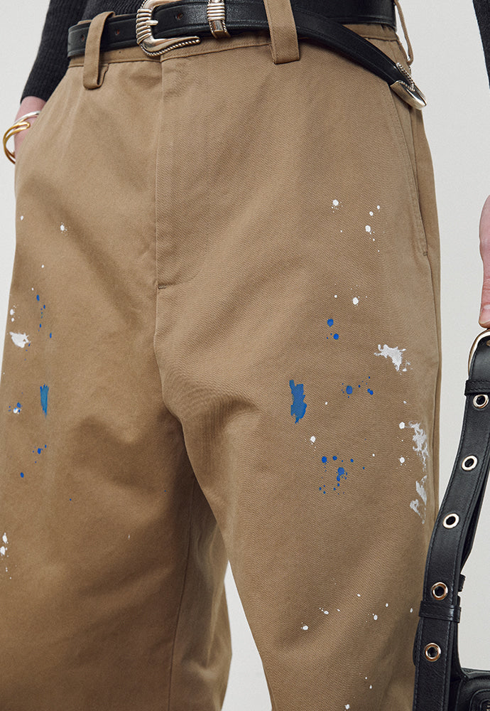 Tonywack - Wide-Leg Heavy Cotton Painter Pants (Beige) product image 6 | TRAB K-Fashion Australia