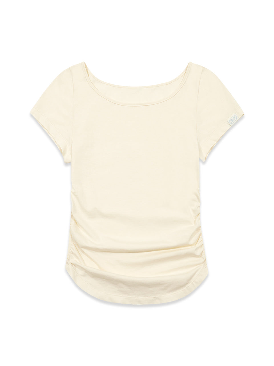 Margarin Fingers - Boat Shirring T-Shirt (Cream) product image 2 | TRAB K-Fashion Australia