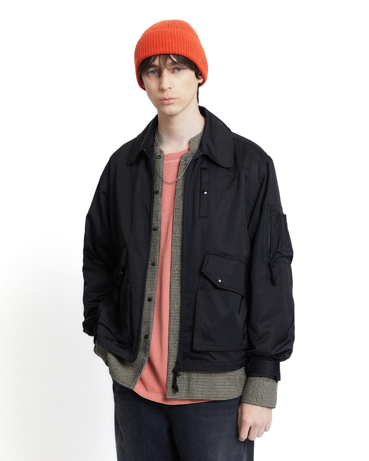 Eastlogue - Combat Flight Jacket (Black) product image 2 | TRAB K-Fashion Australia