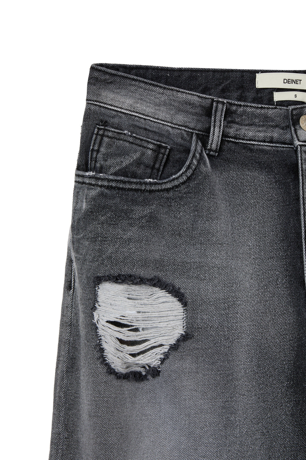 Deinet - Destroyed Denim Pants (Black) product image 4 | TRAB K-Fashion Australia