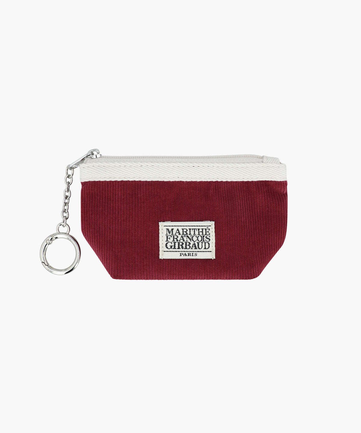 Marithe & Francois Girbaud - Mini Corduroy Pouch Keyring (Burgundy) product image 5 | TRAB K-Fashion Australia