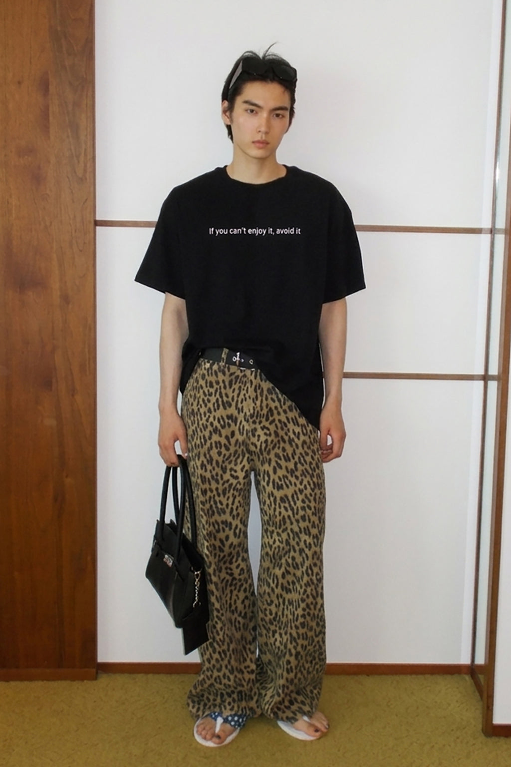 Deinet - If You Can't Enjoy It, Avoid It T-Shirt (Black) product image 5 | TRAB K-Fashion Australia