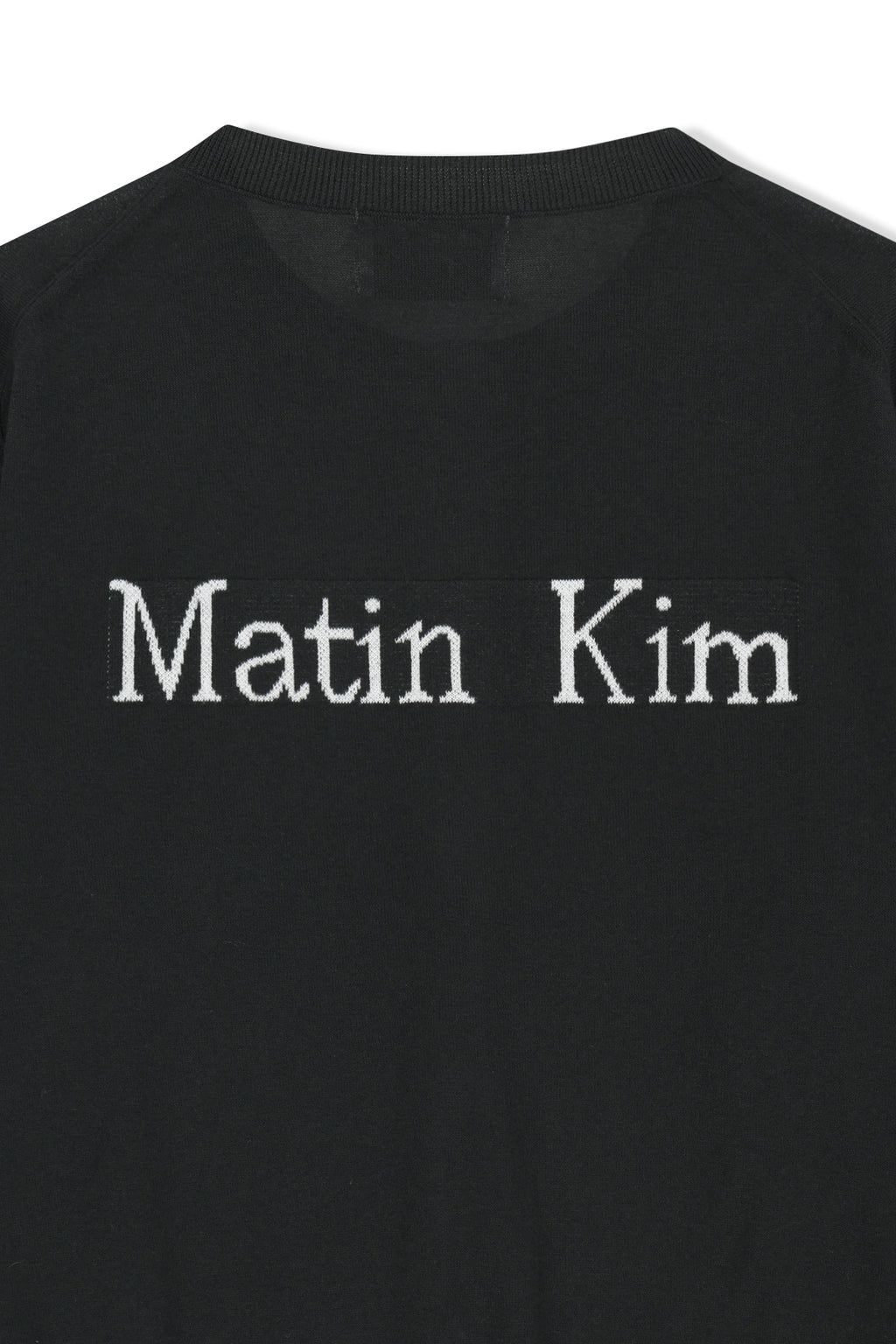 Matin Kim - Back Logo Sheer Cardigan (Black) product image 5 | TRAB K-Fashion Australia