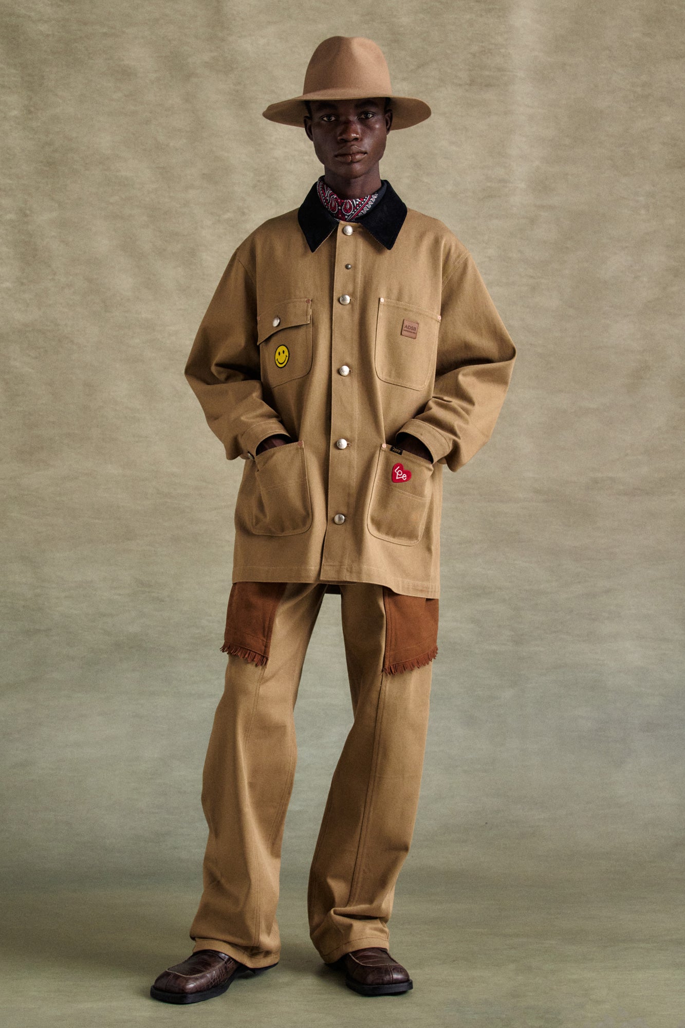 Andersson Bell - Guitar Printed Cotton Jacket (Tan) product image 8 | TRAB K-Fashion Australia