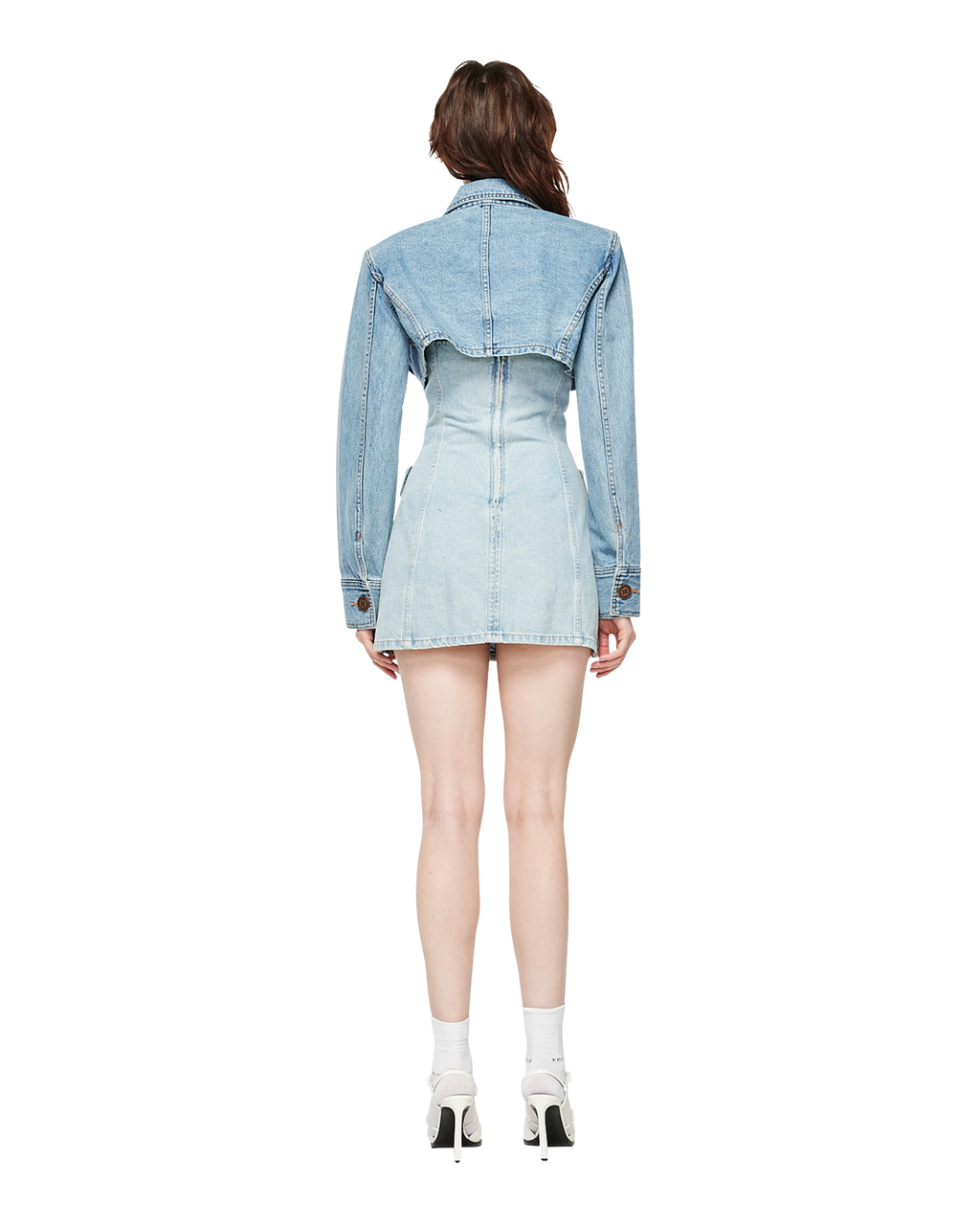 Kimhe Kim - Emma Denim Tube Top Dress (Sky Blue) product image 4 | TRAB K-Fashion Australia