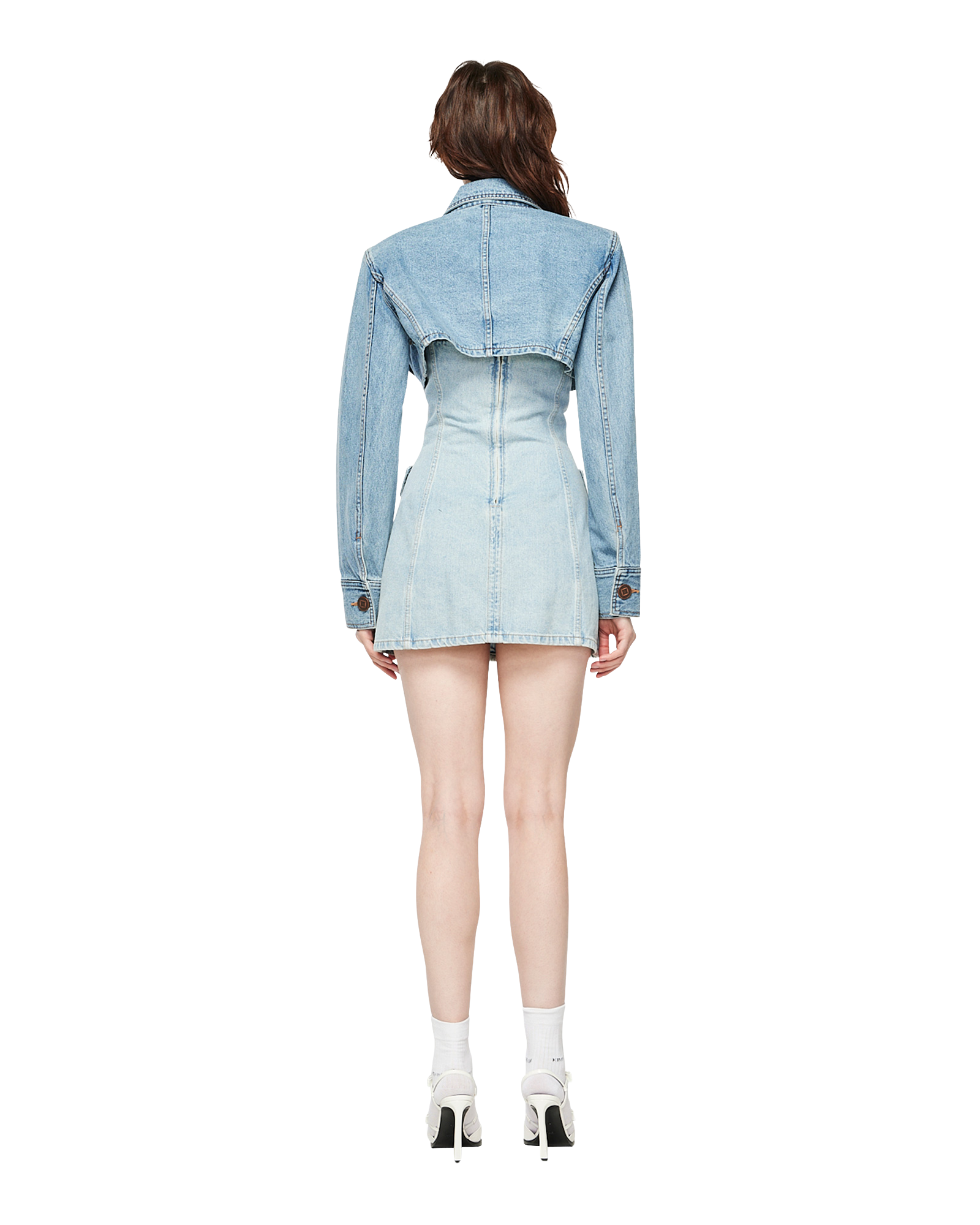 Kimhe Kim - Emma Denim Tube Top Dress (Sky Blue) product image 4 | TRAB K-Fashion Australia