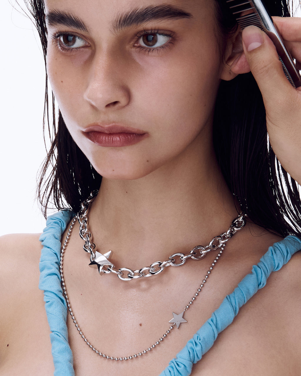 Numbering - Star Ball Chain Necklace #5776 product image 2 | TRAB K-Fashion Australia
