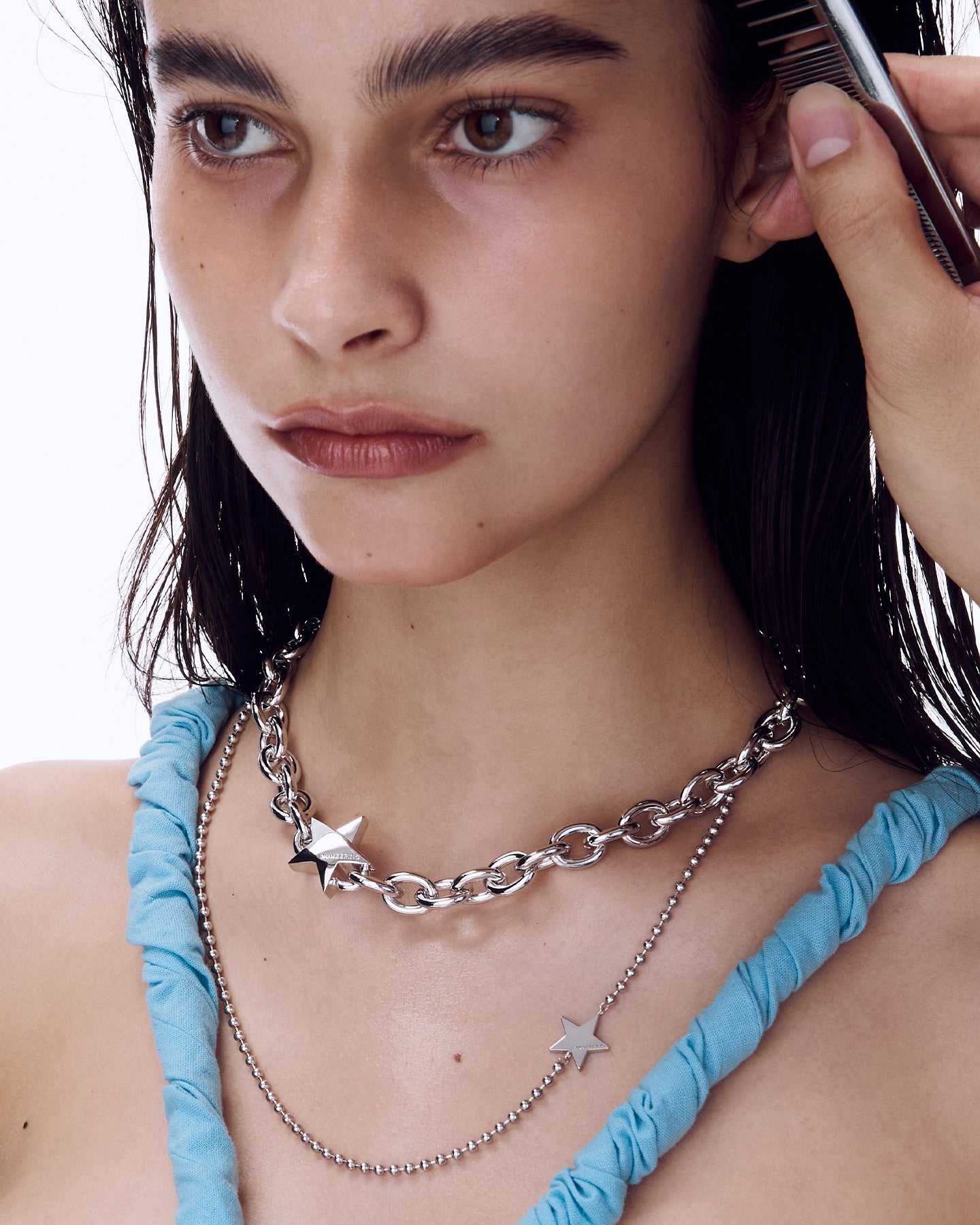 Numbering - Star Ball Chain Necklace #5776 product image 2 | TRAB K-Fashion Australia