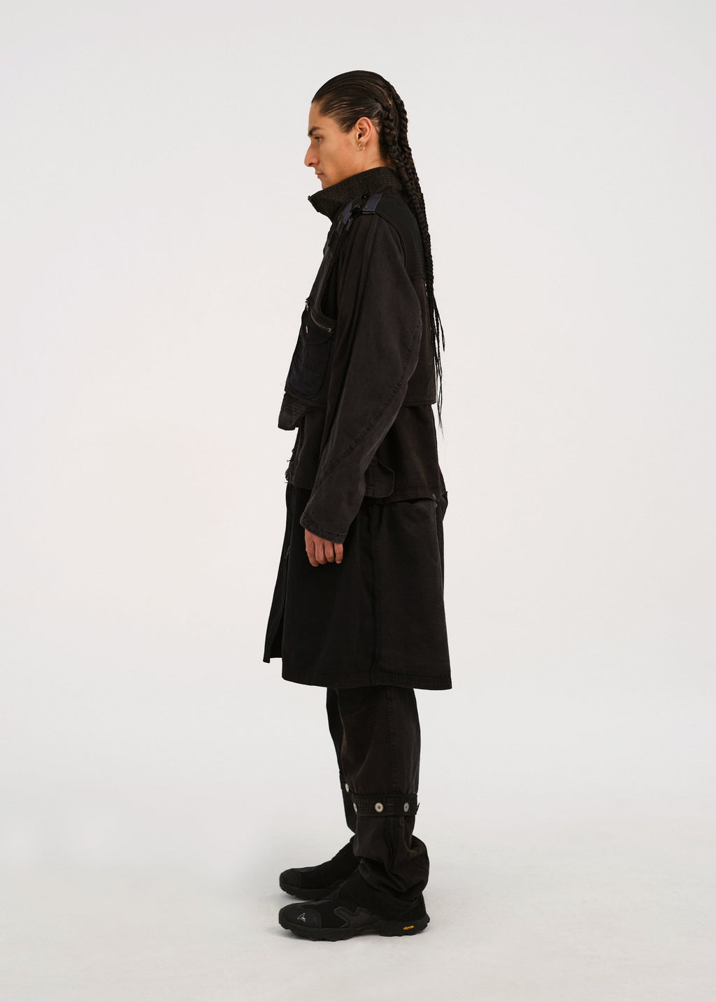 Hyein Seo - Patchwork Vest (Stone) product image 3 | TRAB K-Fashion Australia