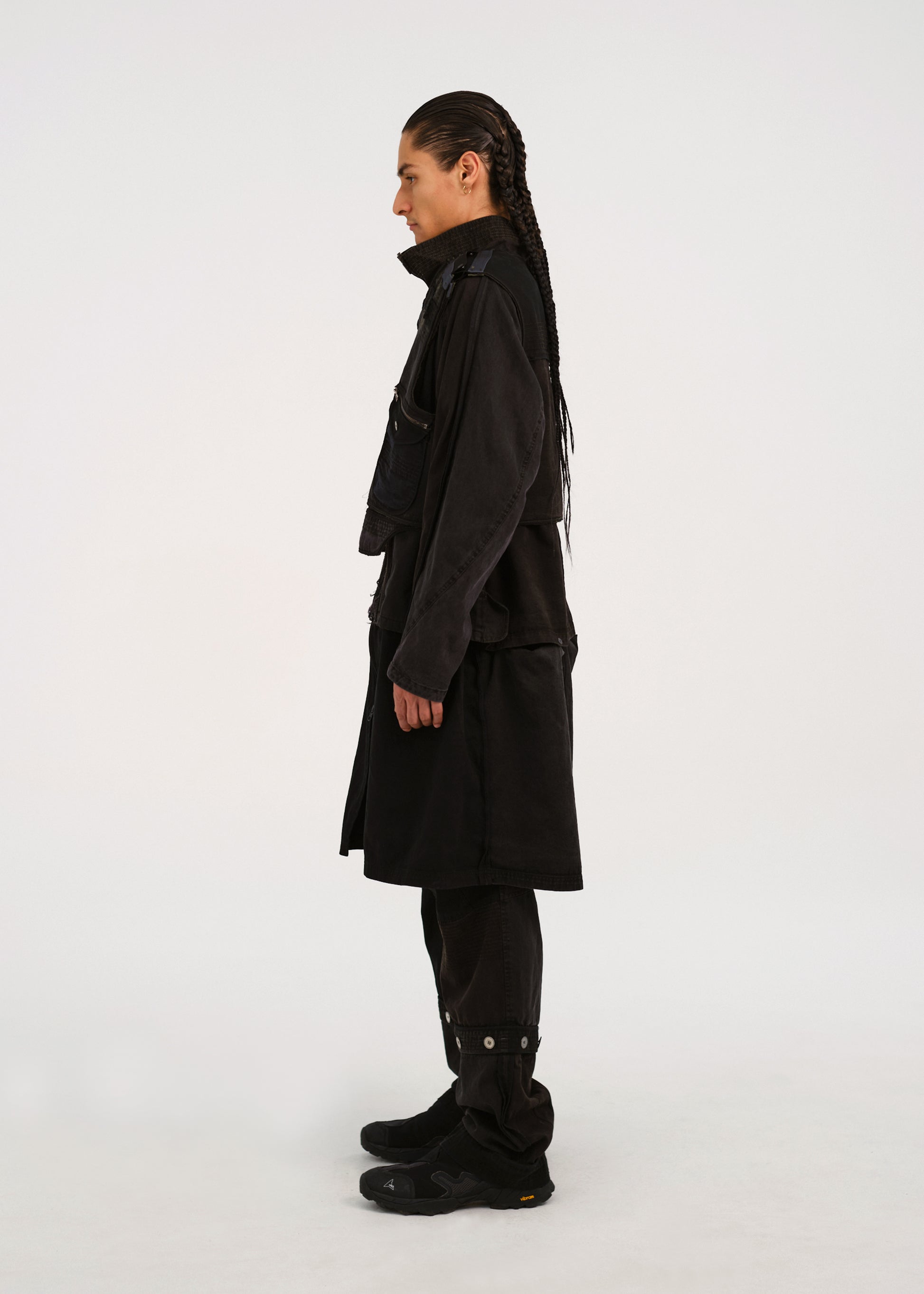 Hyein Seo - Patchwork Vest (Stone) product image 3 | TRAB K-Fashion Australia