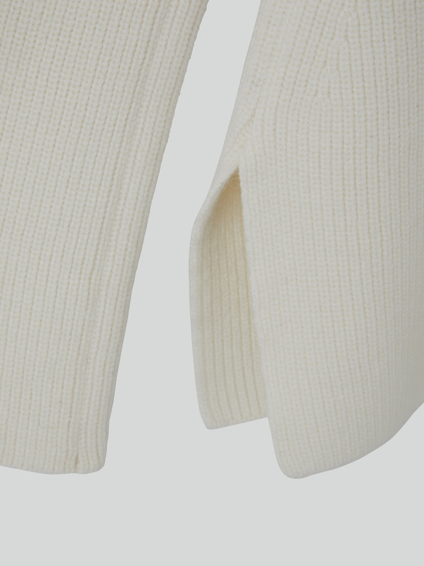 Recto - Volume Sleeve Structured Knit Top (Ivory) product image 13 | TRAB K-Fashion Australia