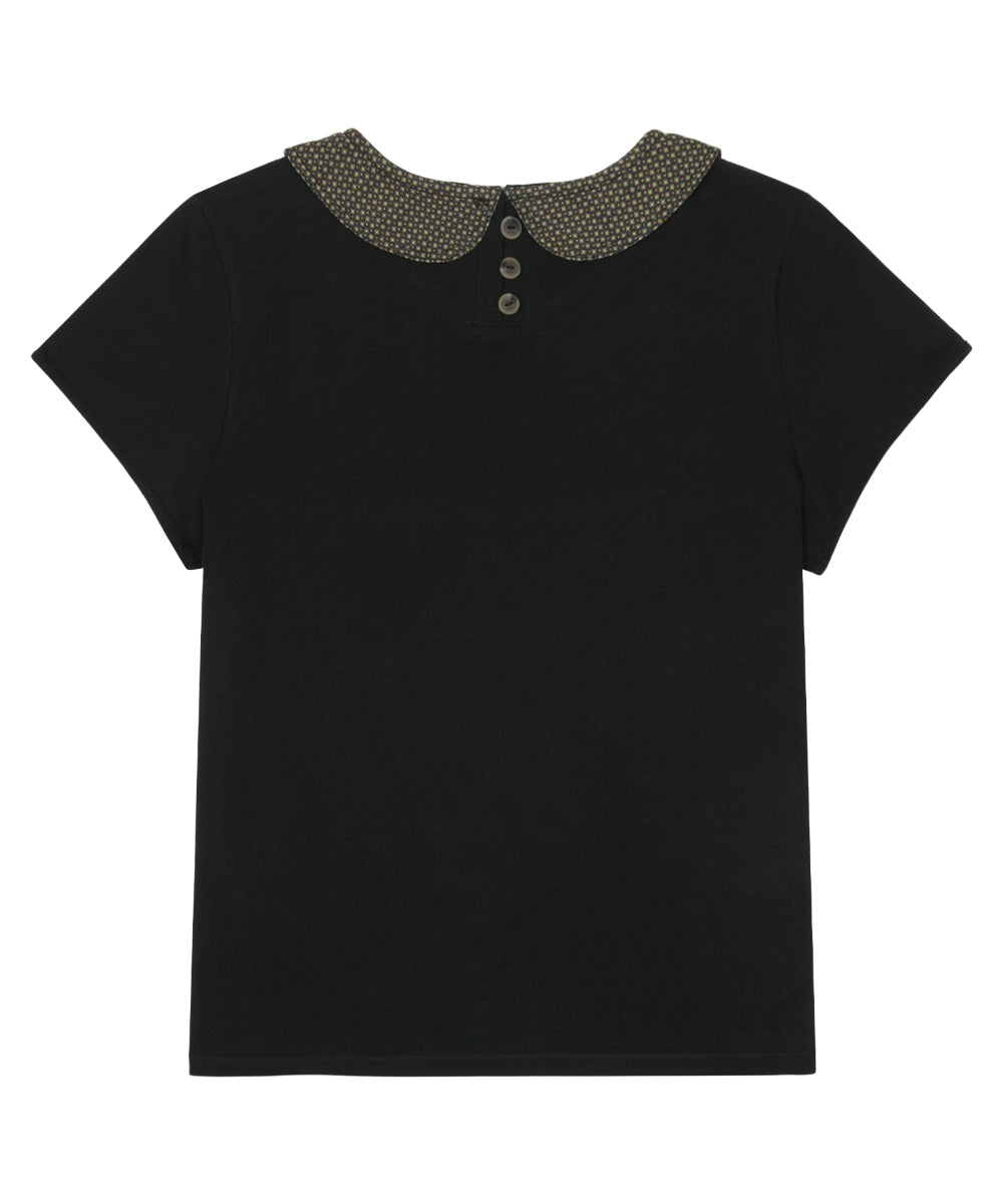 Coyseio - Round Collar Half Blouse (Black) product image 8 | TRAB K-Fashion Australia