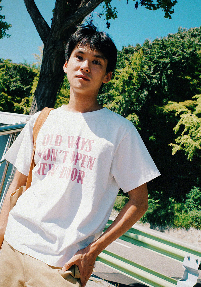 Collect Pieces - New Door T-Shirts (White) product image 4 | TRAB K-Fashion Australia