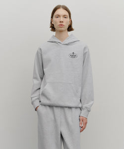 Marithe & Francois Girbaud - Crown Crest Symbol Hoodie (brushed) (Heather Gray) product image 1 | TRAB K-Fashion Australia