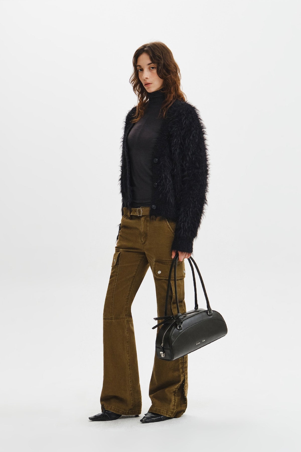 Matin Kim - Halfmoon Bowling Bag (Black) product image 6 | TRAB K-Fashion Australia