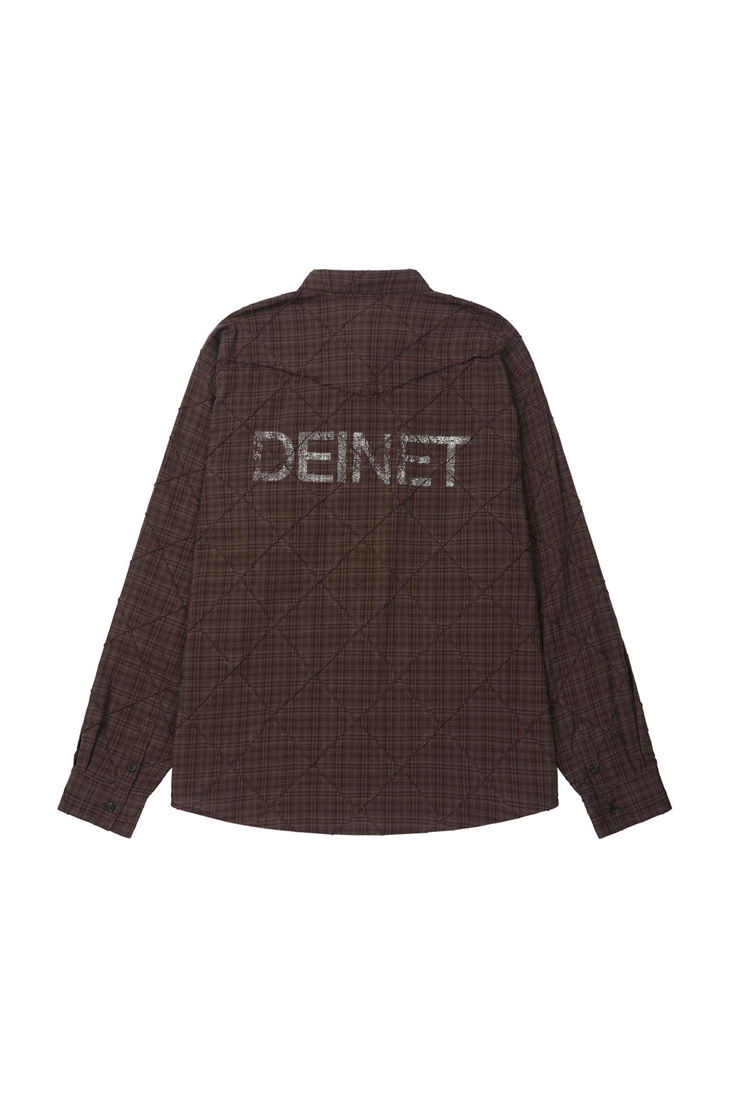 Deinet - Double Checkered Overfit Shirt (Brown) product image 12 | TRAB K-Fashion Australia