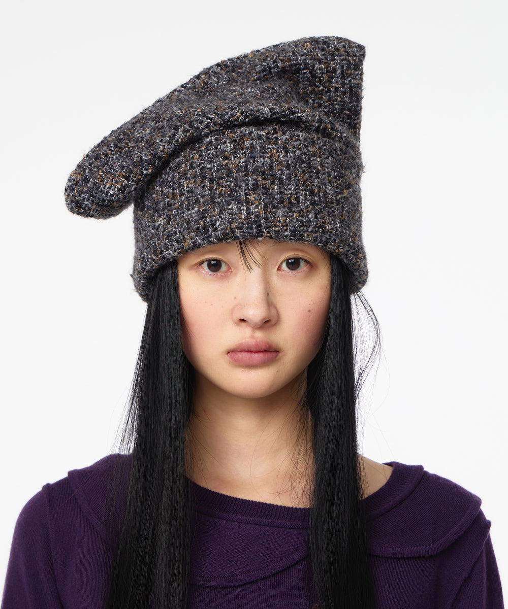 Coyseio - Reversible Wide Cat Beanie (Grey) product image 4 | TRAB K-Fashion Australia