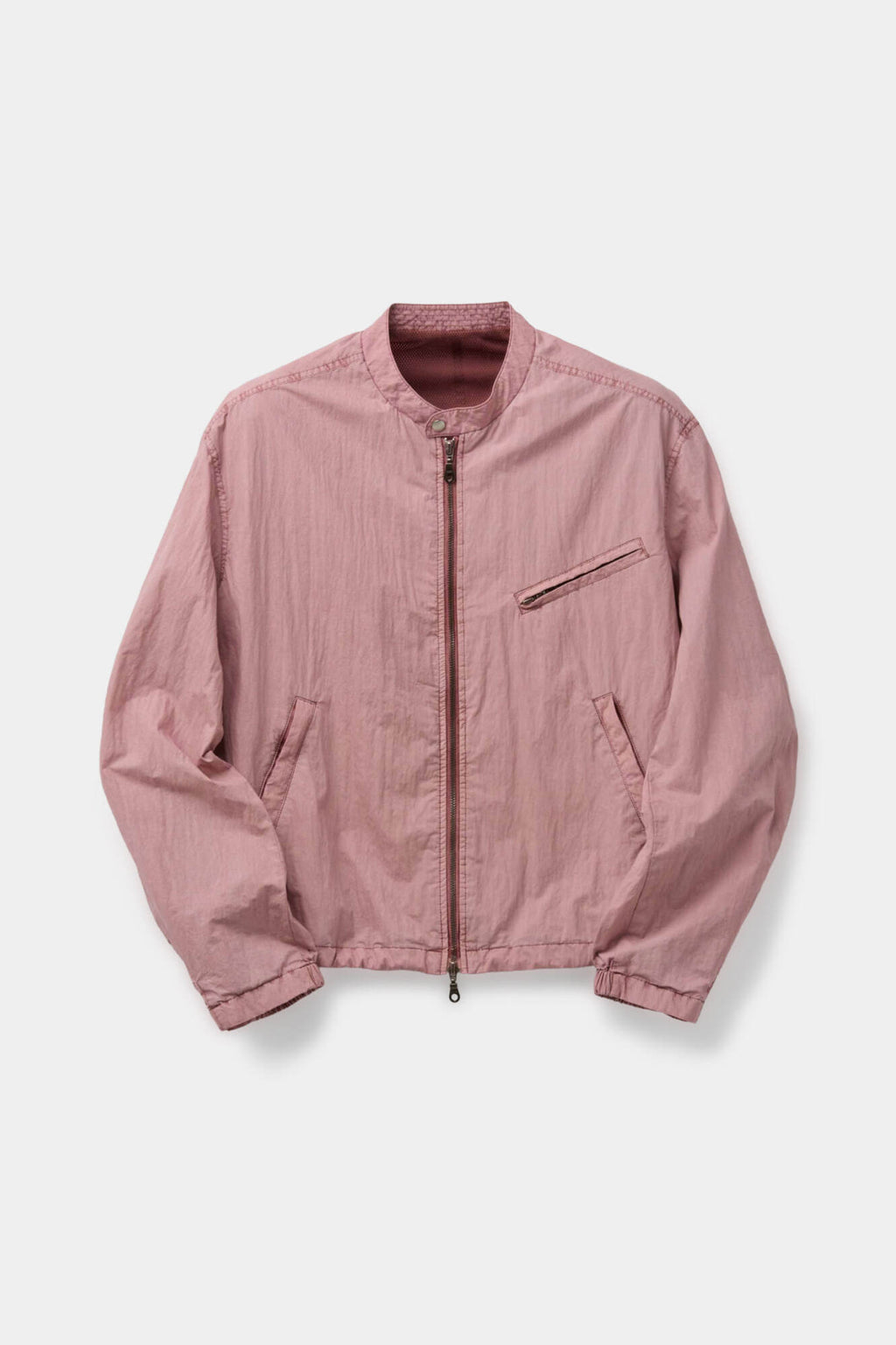 Coor - Garment Dyed Biker Jacket (Washed Dusty Pink) product image 1 | TRAB K-Fashion Australia