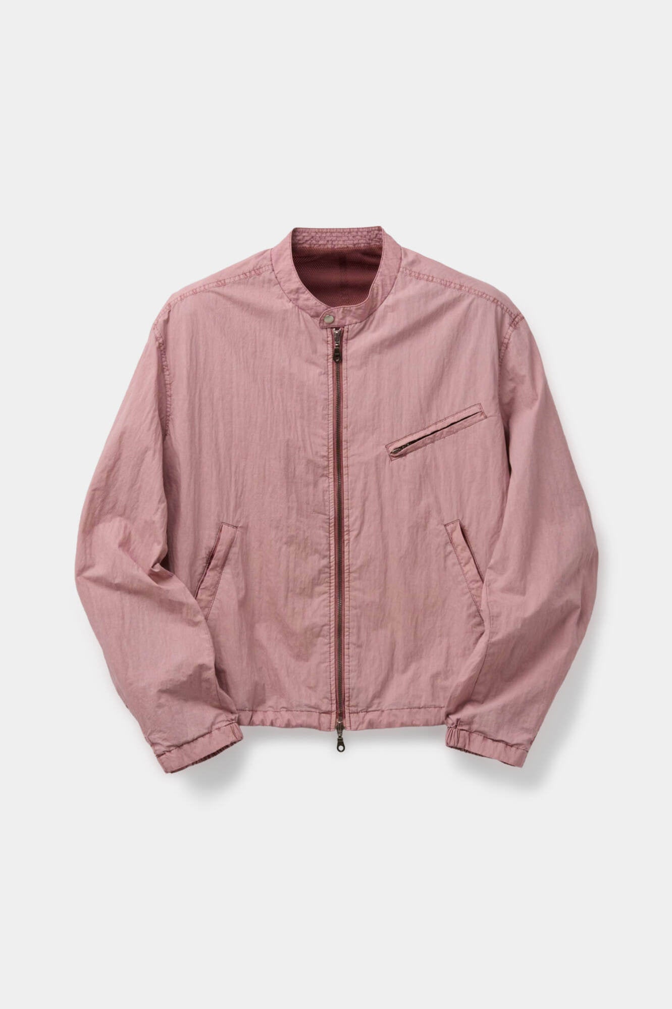 Coor - Garment Dyed Biker Jacket (Washed Dusty Pink) product image 1 | TRAB K-Fashion Australia
