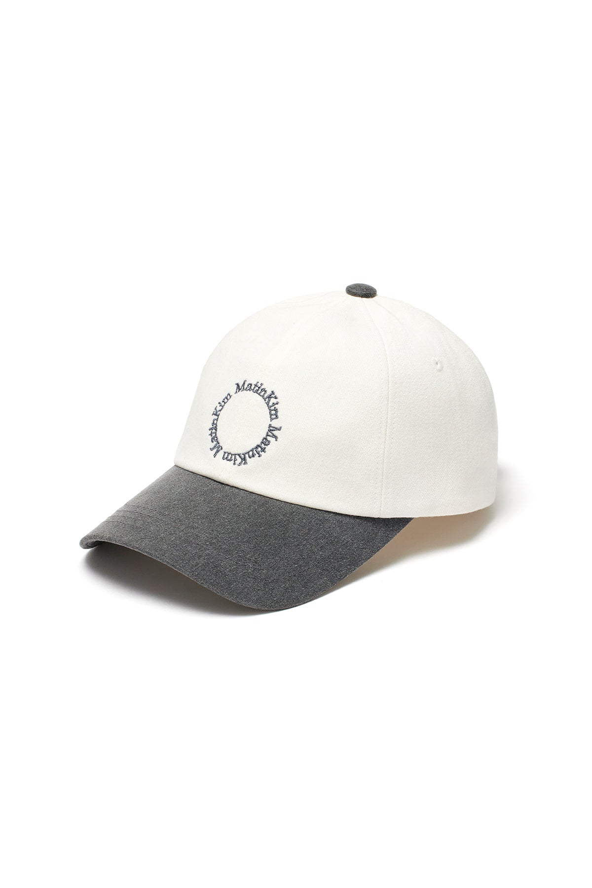 Matin Kim - Two Tone Circle Logo Ball Cap (Grey) product image 2 | TRAB K-Fashion Australia