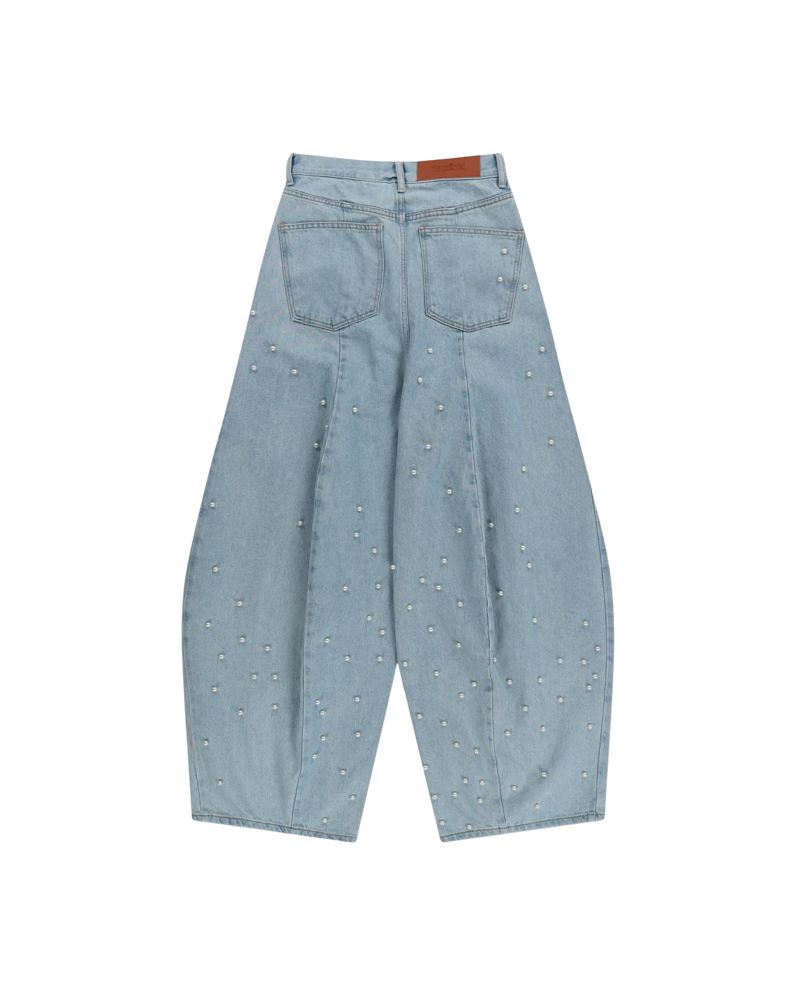 Kimhe Kim - Pearl Embellished Balloon Jeans (Sky Blue) product image 14 | TRAB K-Fashion Australia