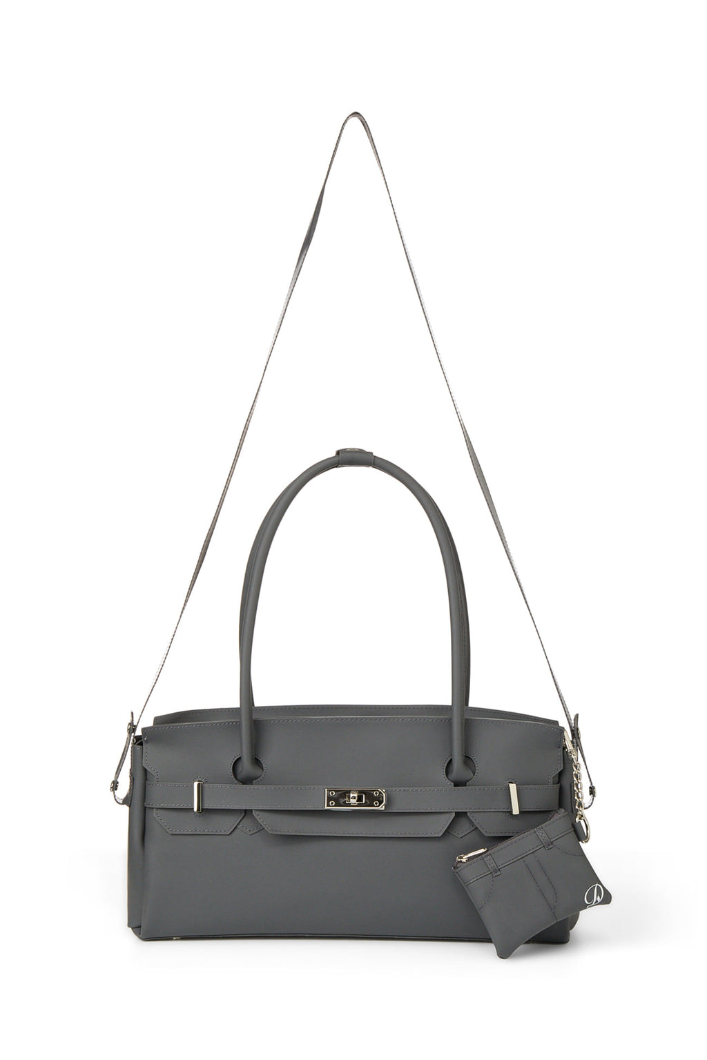 Deinet - [free Card Wallet] Jelly Two-Way Bag (Charcoal) product image 5 | TRAB K-Fashion Australia