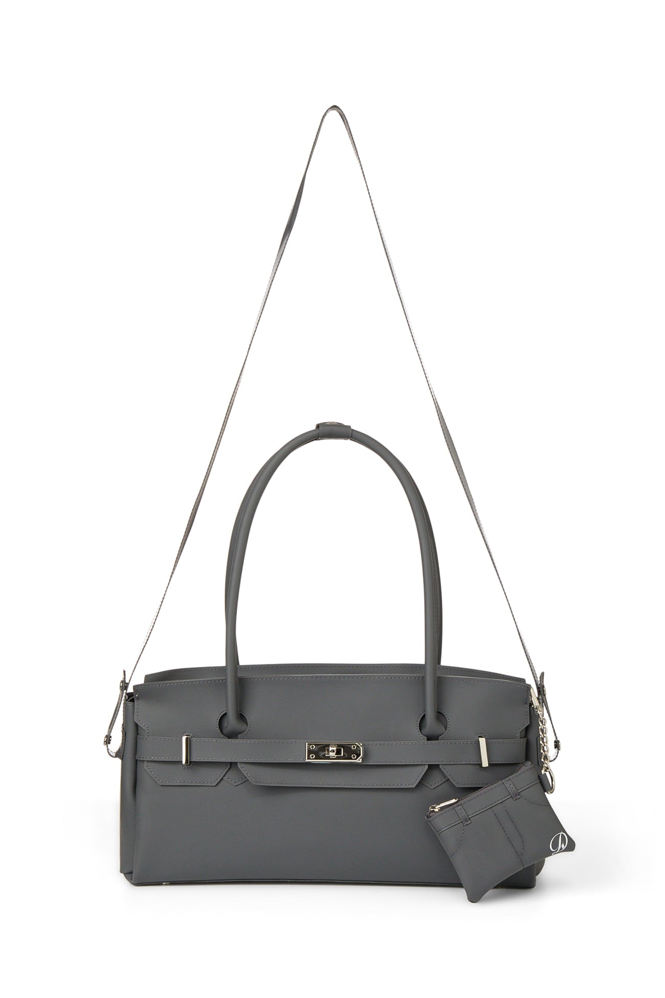 Deinet - [free Card Wallet] Jelly Two-Way Bag (Charcoal) product image 5 | TRAB K-Fashion Australia