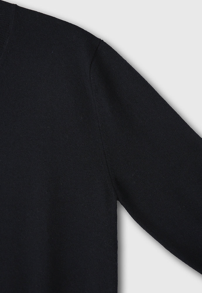 Tonywack - Super Fine Wool Cuffs Button Knit (Dark Navy) product image 10 | TRAB K-Fashion Australia
