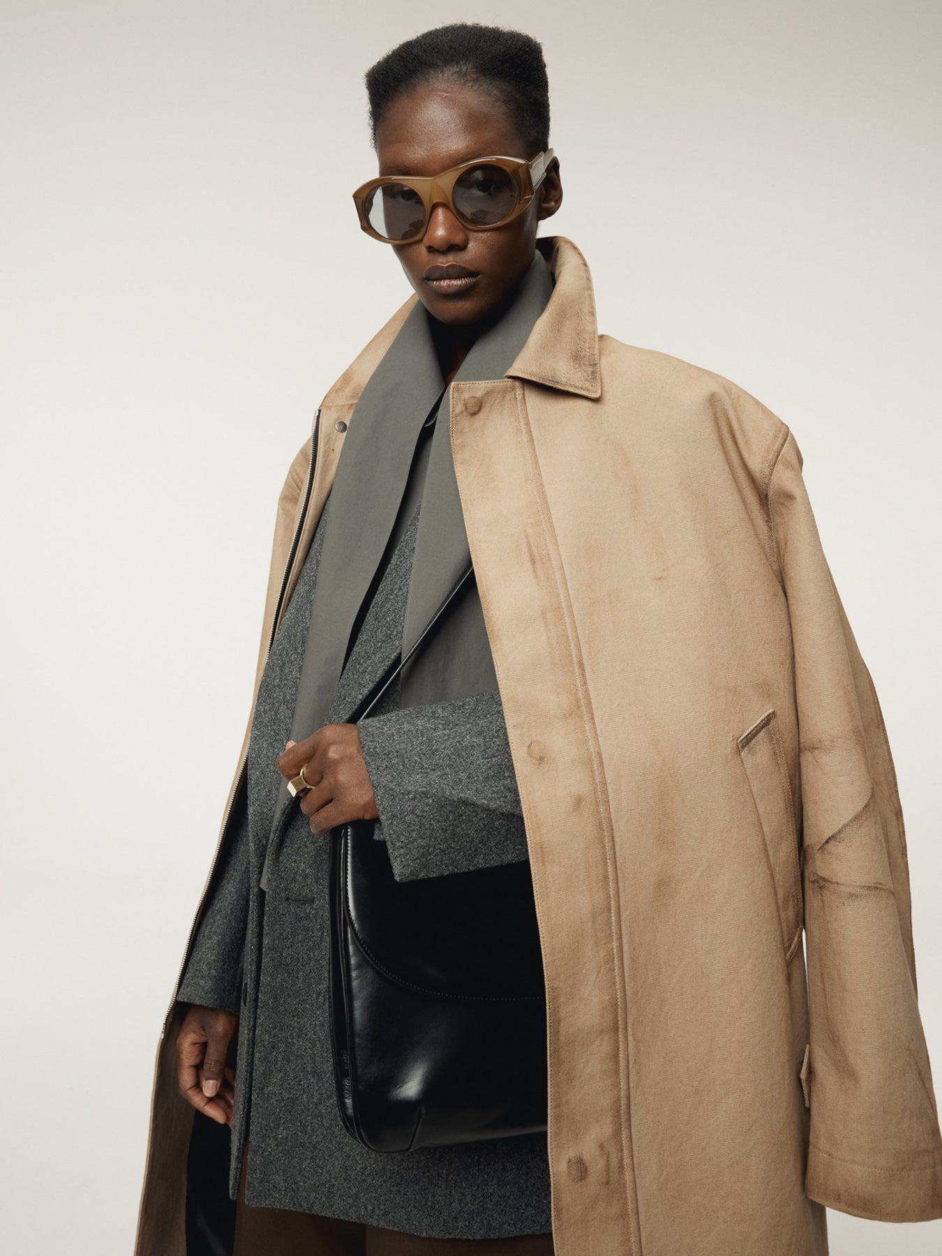 Recto - Vintage Effect Cotton Coat (Desert) product image 6 | TRAB K-Fashion Australia