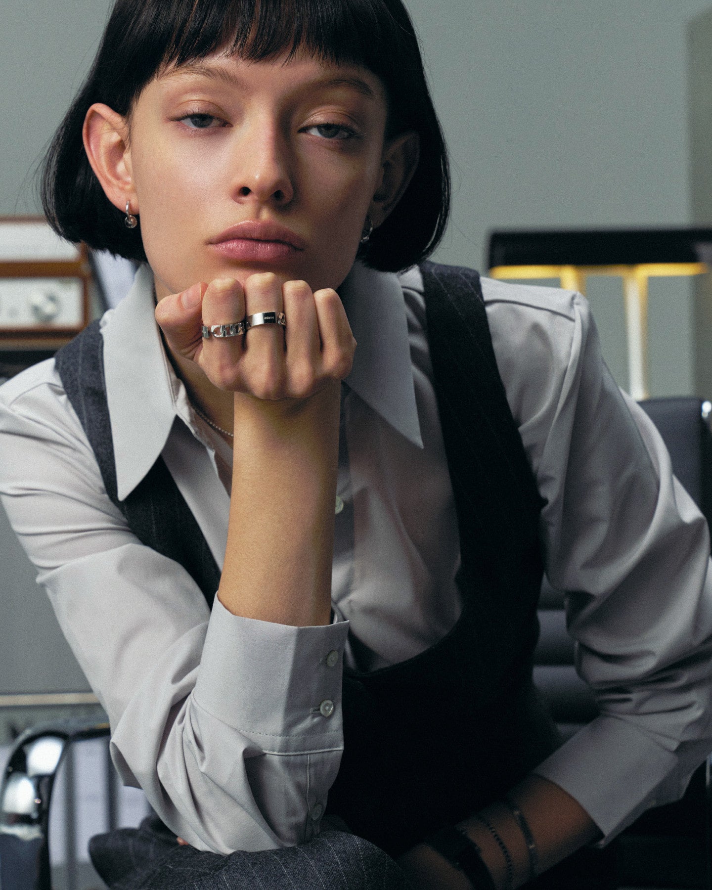 Numbering - Half & Half Open Ring #7505 product image 4 | TRAB K-Fashion Australia