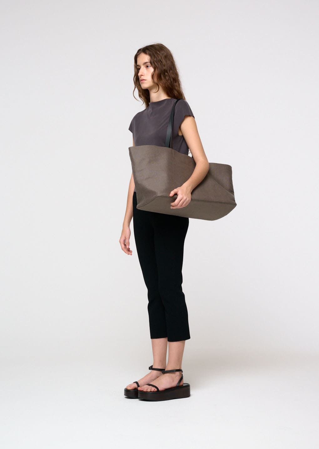 Amomento - Jersey Mock Neck Top (Charcoal) product image 3 | TRAB K-Fashion Australia