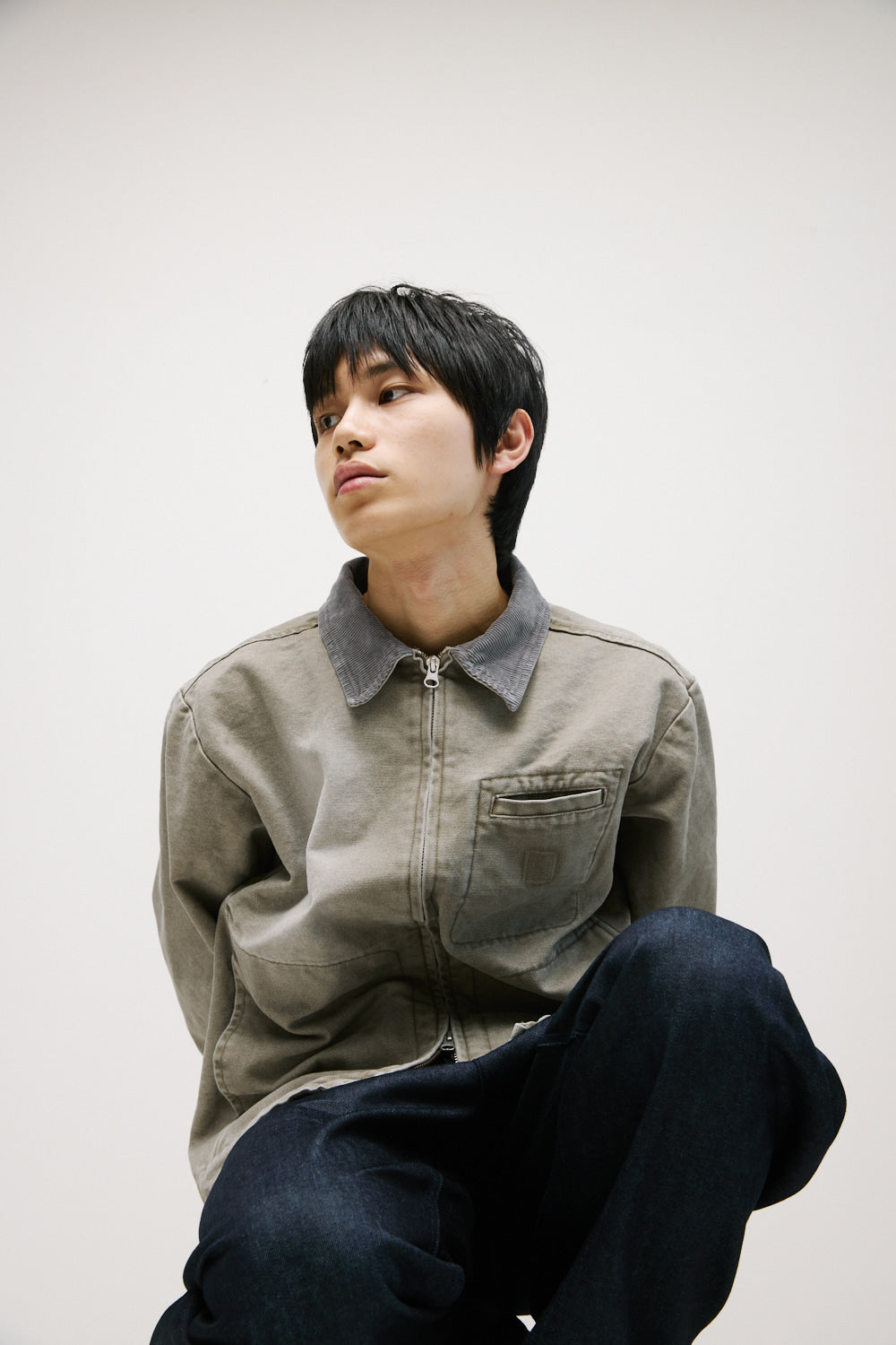 Hatchingroom - Canvas Work Jacket (Faded Beige) product image 12 | TRAB K-Fashion Australia
