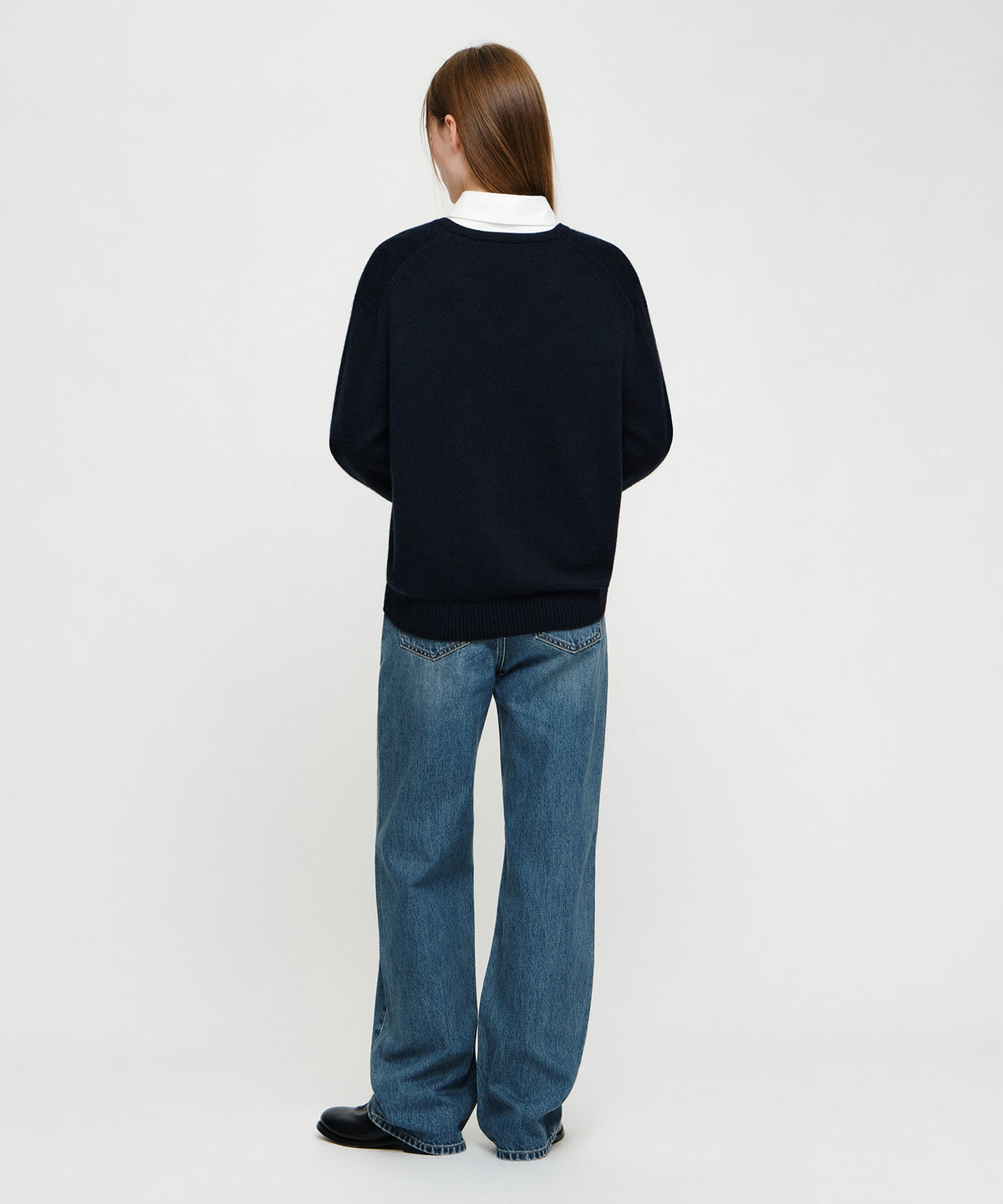 Marithe & Francois Girbaud - [Pre-order – Ships 19 Oct] Straight Damaged Slub Melange Denim Pants (Blue) product image 5 | TRAB K-Fashion Australia